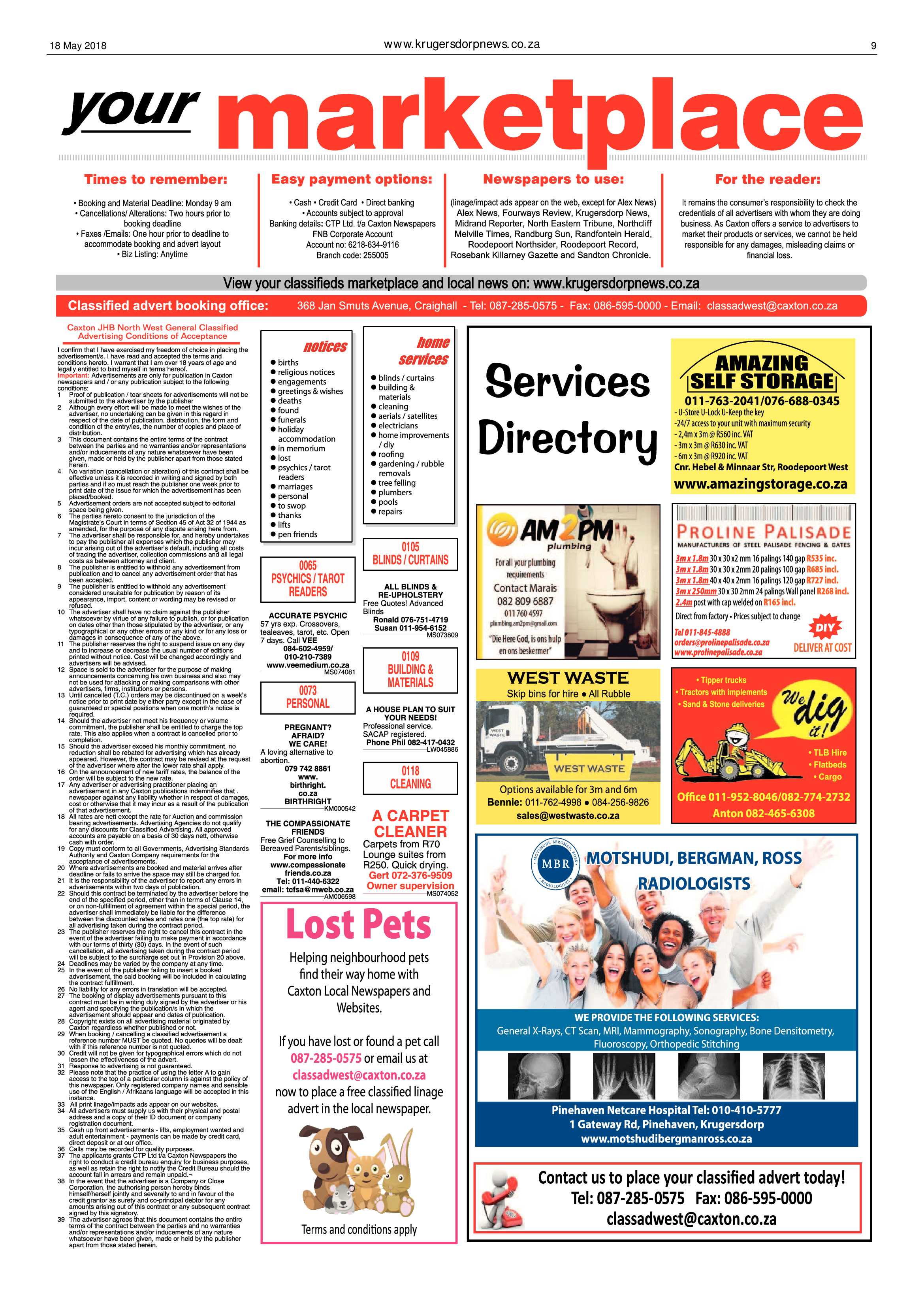 Krugersdorp News 18 May 2018 page 9
