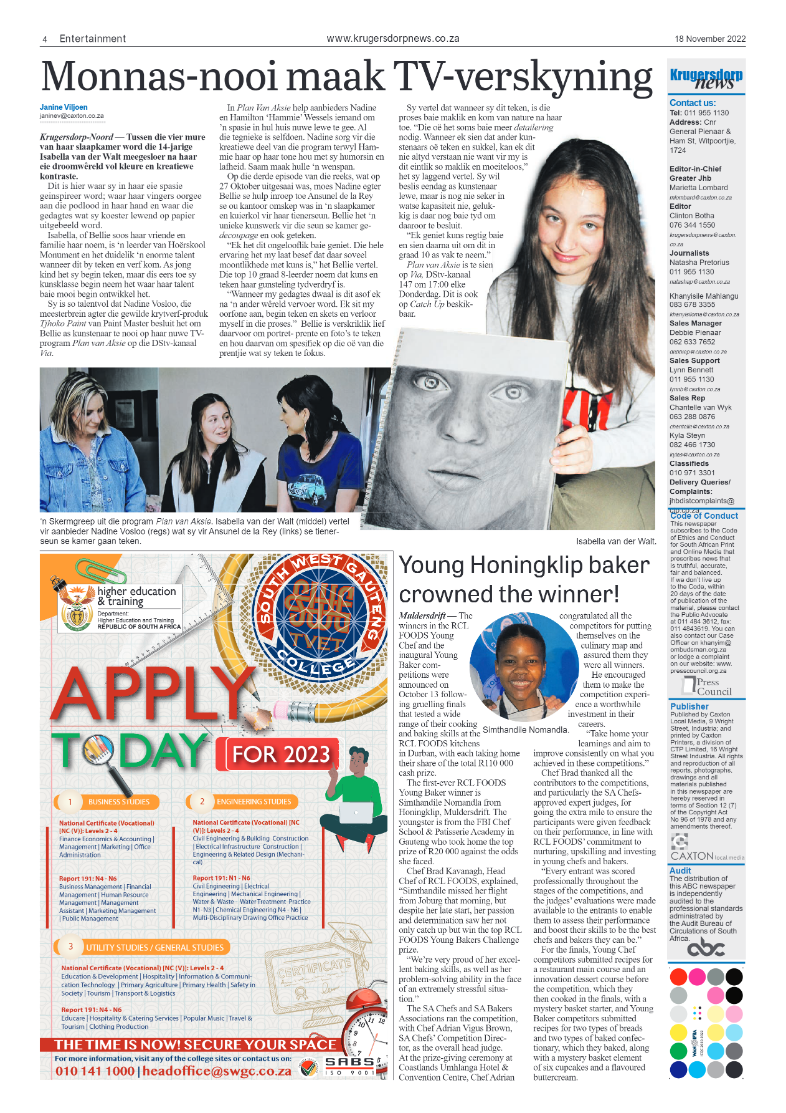 Krugersdorp News 18 November 2022 page 4