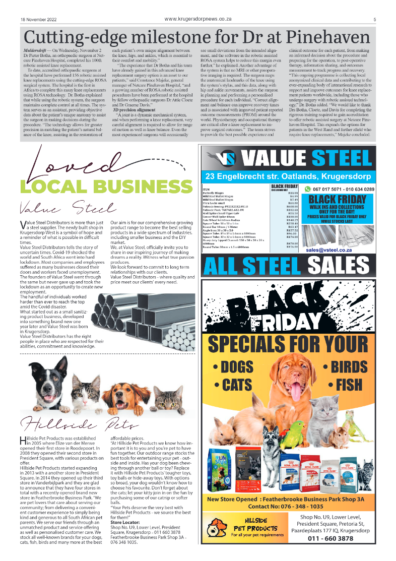 Krugersdorp News 18 November 2022 page 5