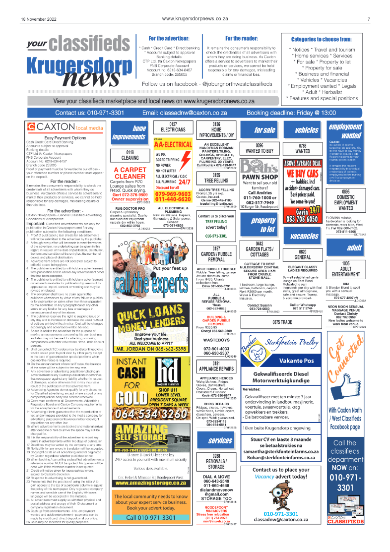 Krugersdorp News 18 November 2022 page 7