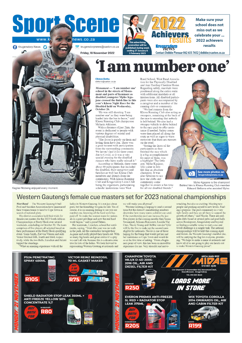 Krugersdorp News 18 November 2022 page 8