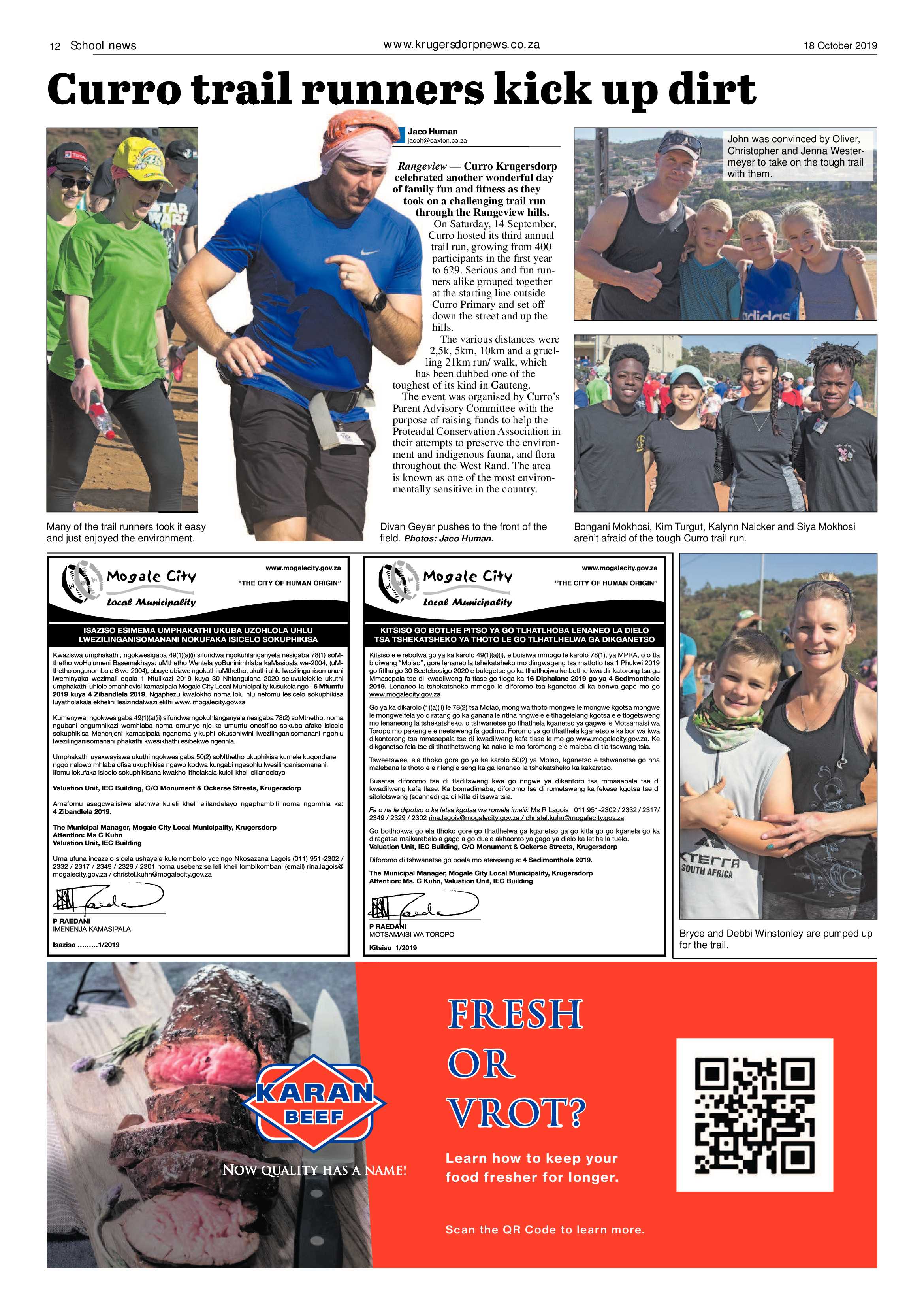 Krugersdorp News 18 October 2019 page 12
