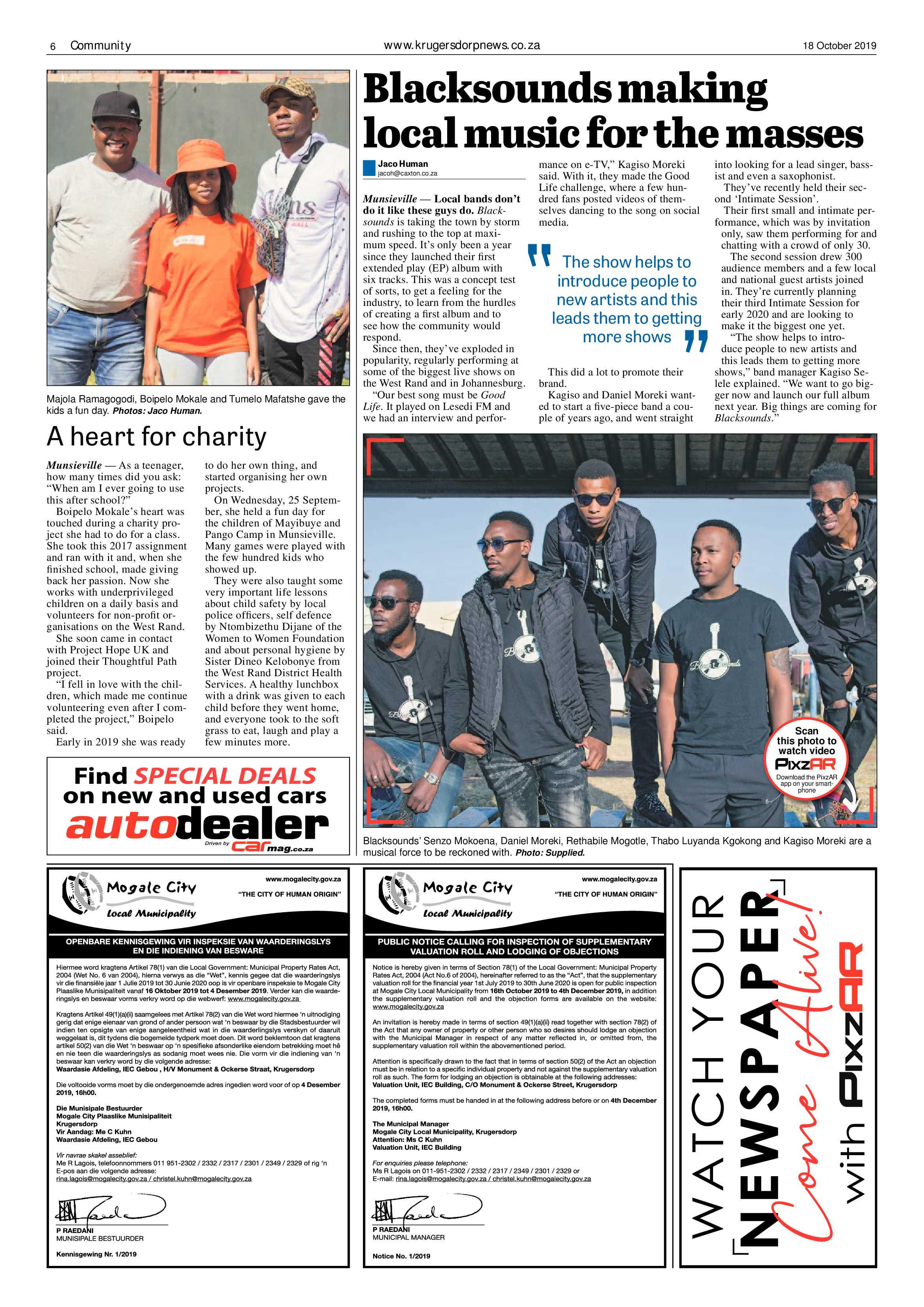 Krugersdorp News 18 October 2019 page 6