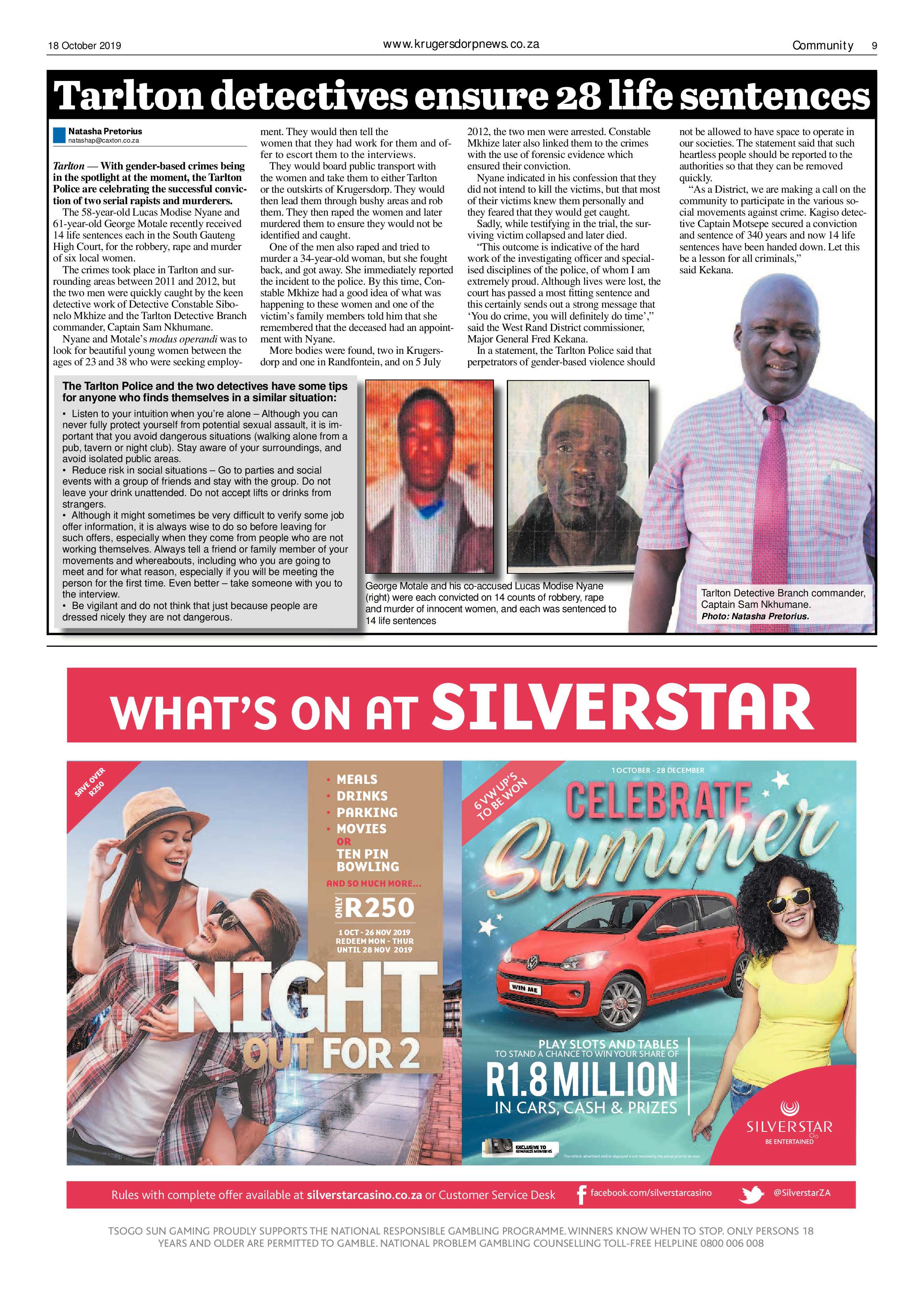 Krugersdorp News 18 October 2019 page 9