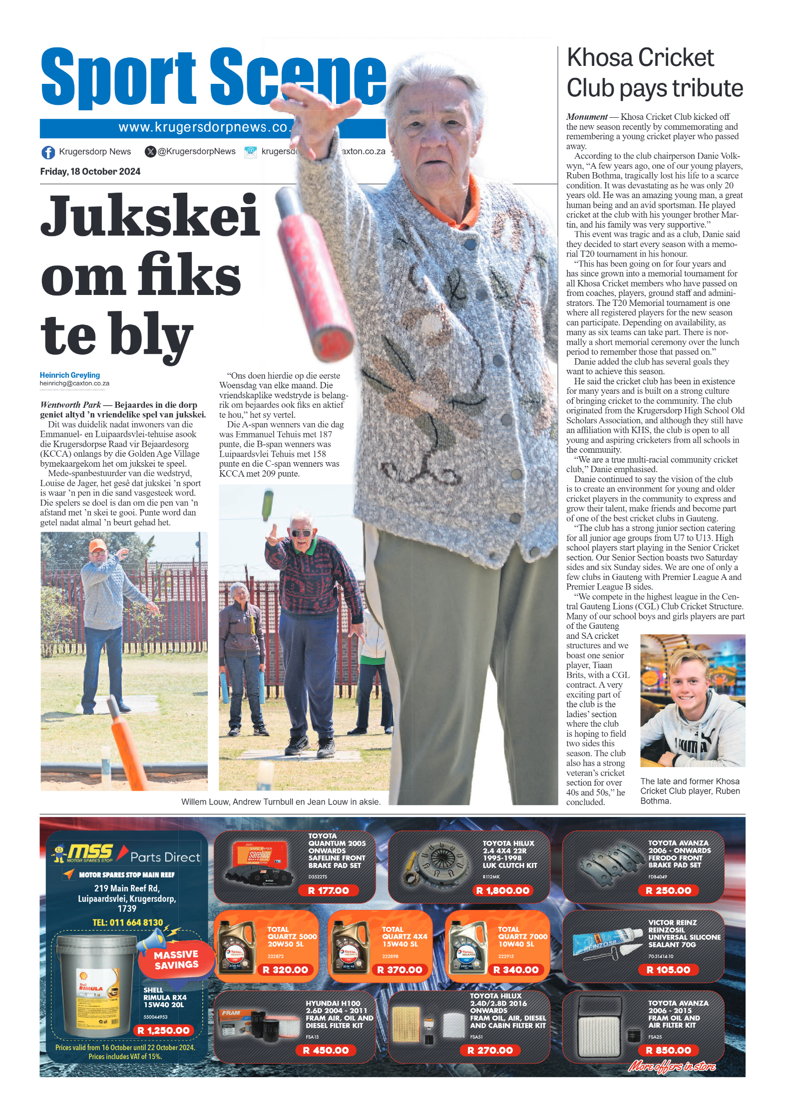 Krugersdorp News 18 October 2024 page 12