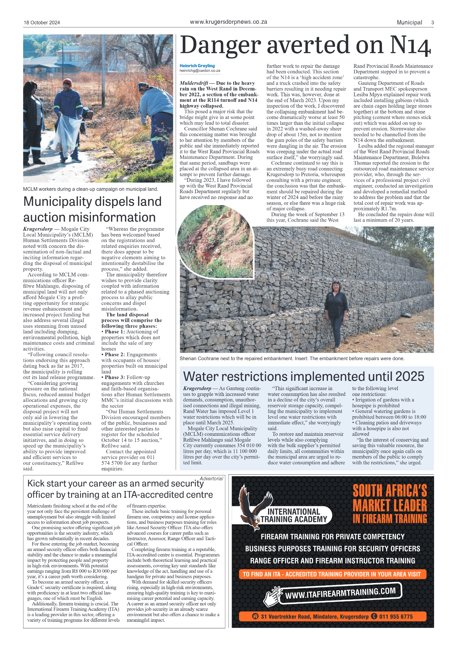 Krugersdorp News 18 October 2024 page 3