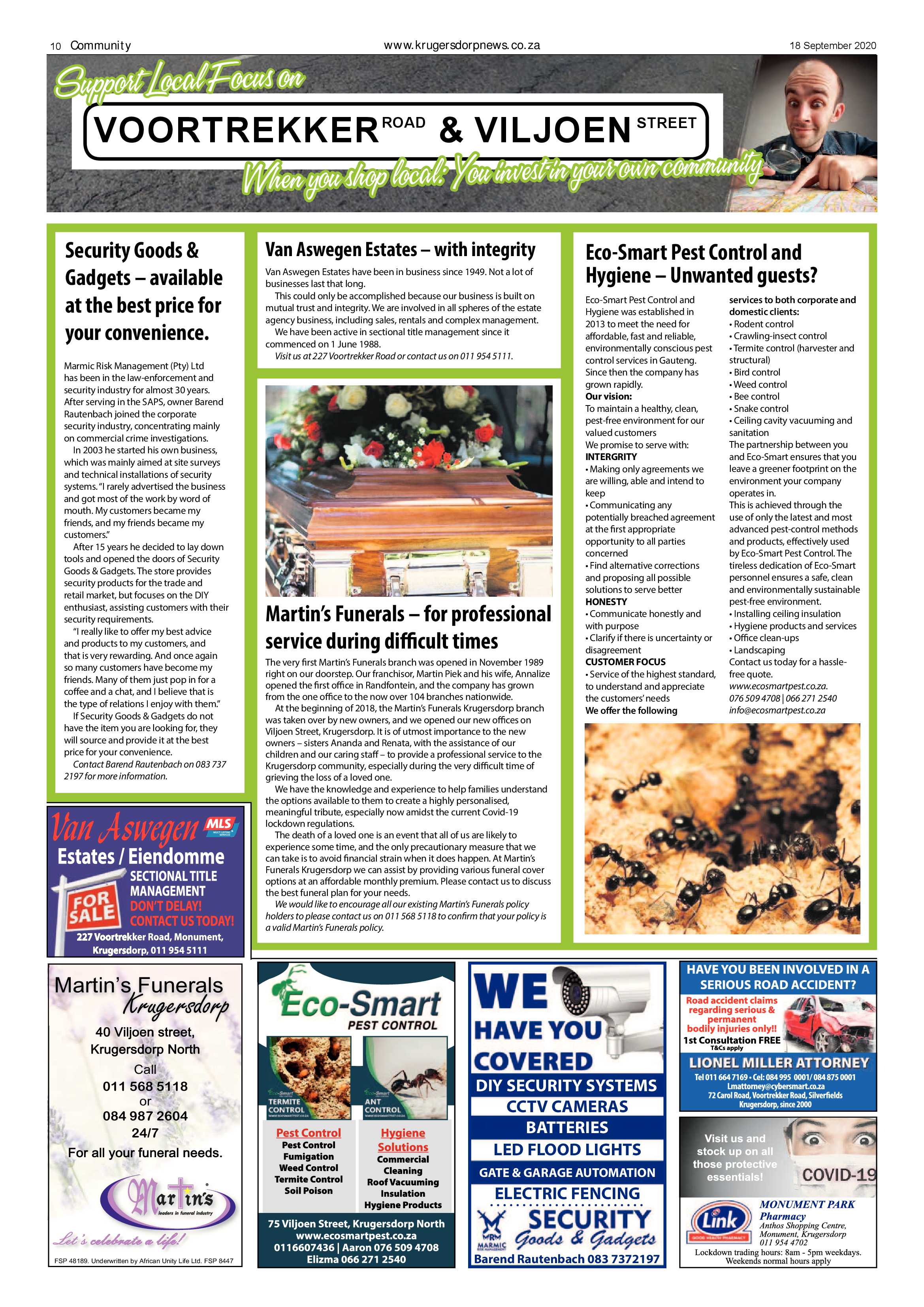 Krugersdorp News 18 September 2020 page 10