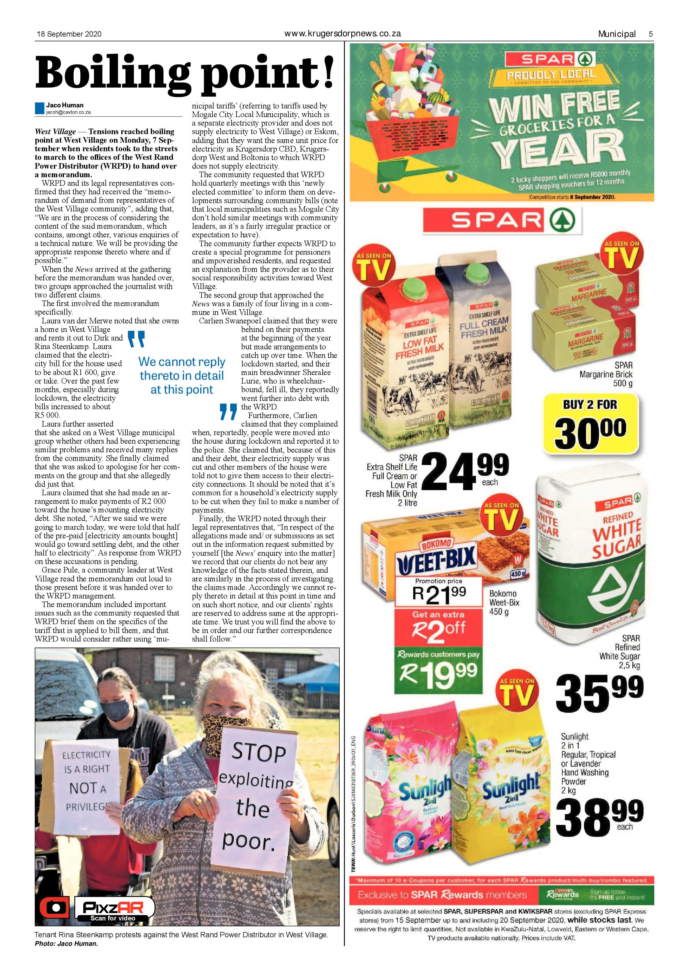Krugersdorp News 18 September 2020 page 5
