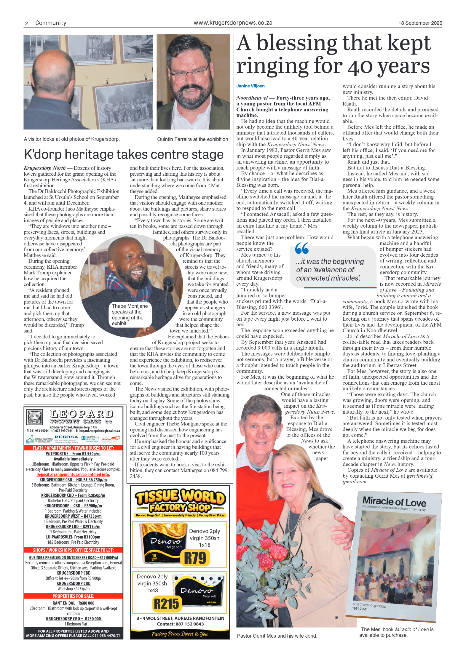 Krugersdorp News 18 September 2026 page 2
