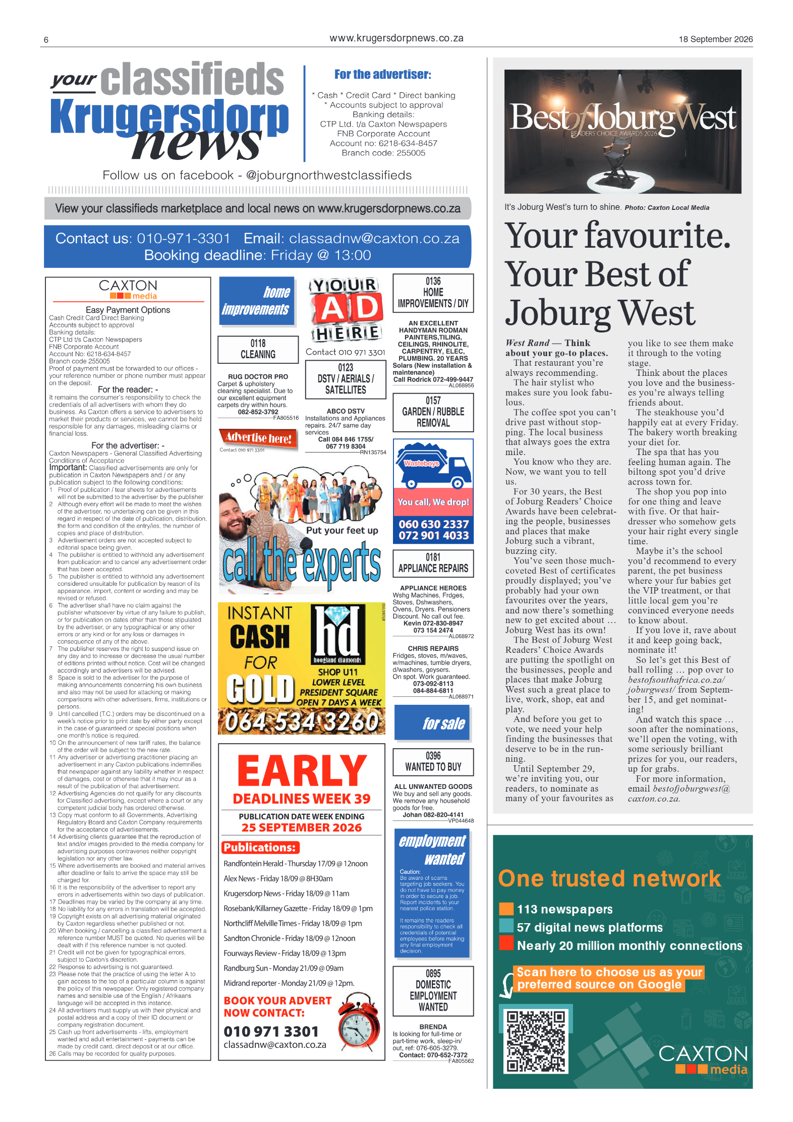 Krugersdorp News 18 September 2026 page 6