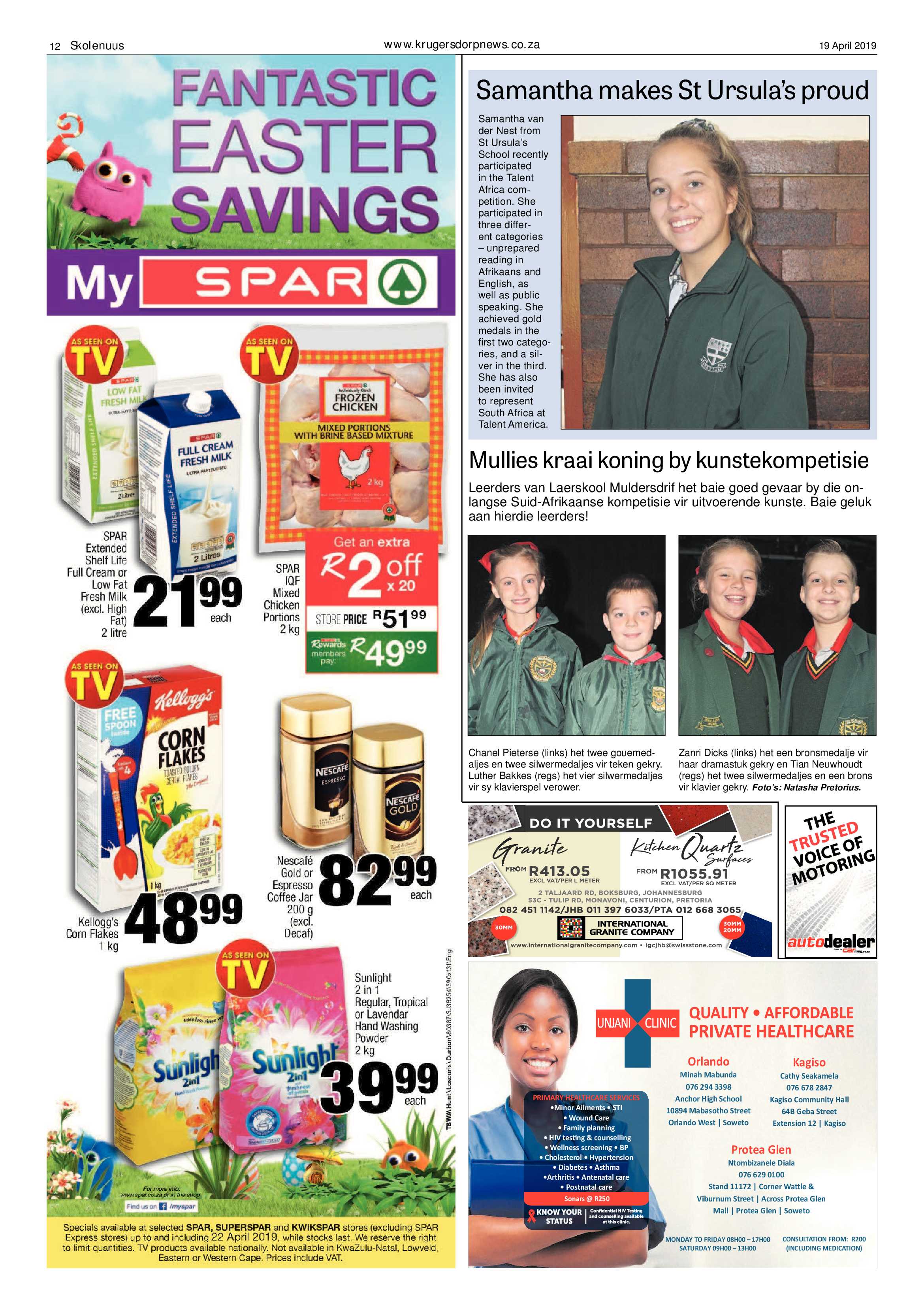 Krugersdorp News 19 April 2019 page 12