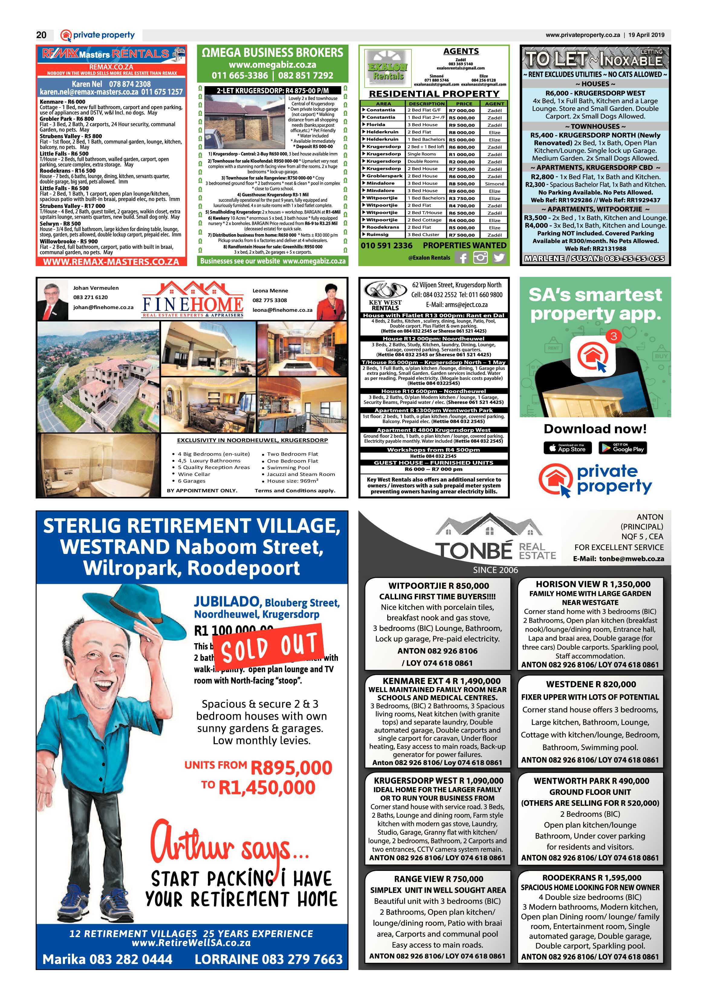 Krugersdorp News 19 April 2019 page 20