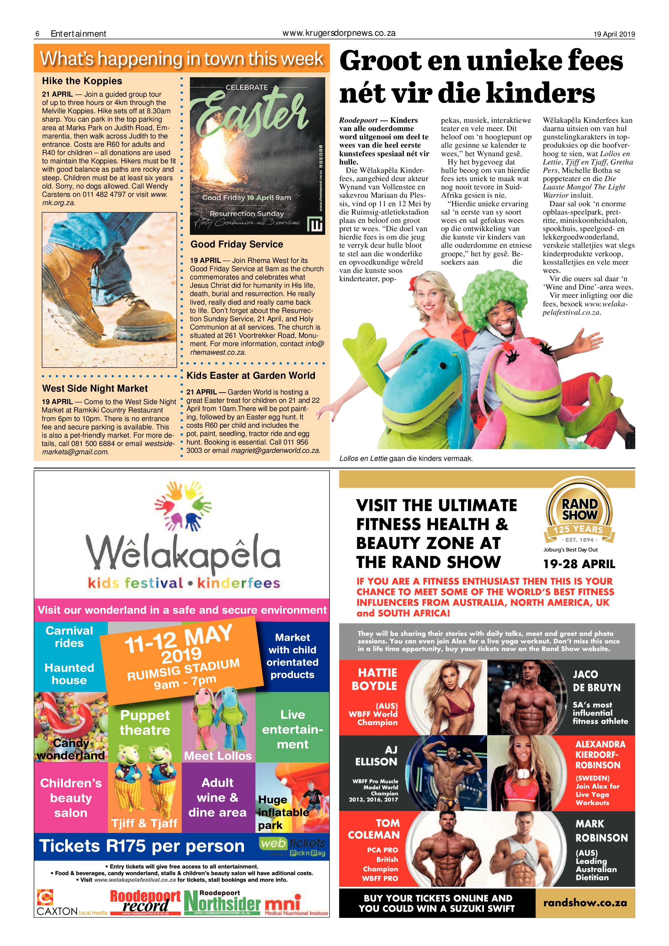 Krugersdorp News 19 April 2019 page 6