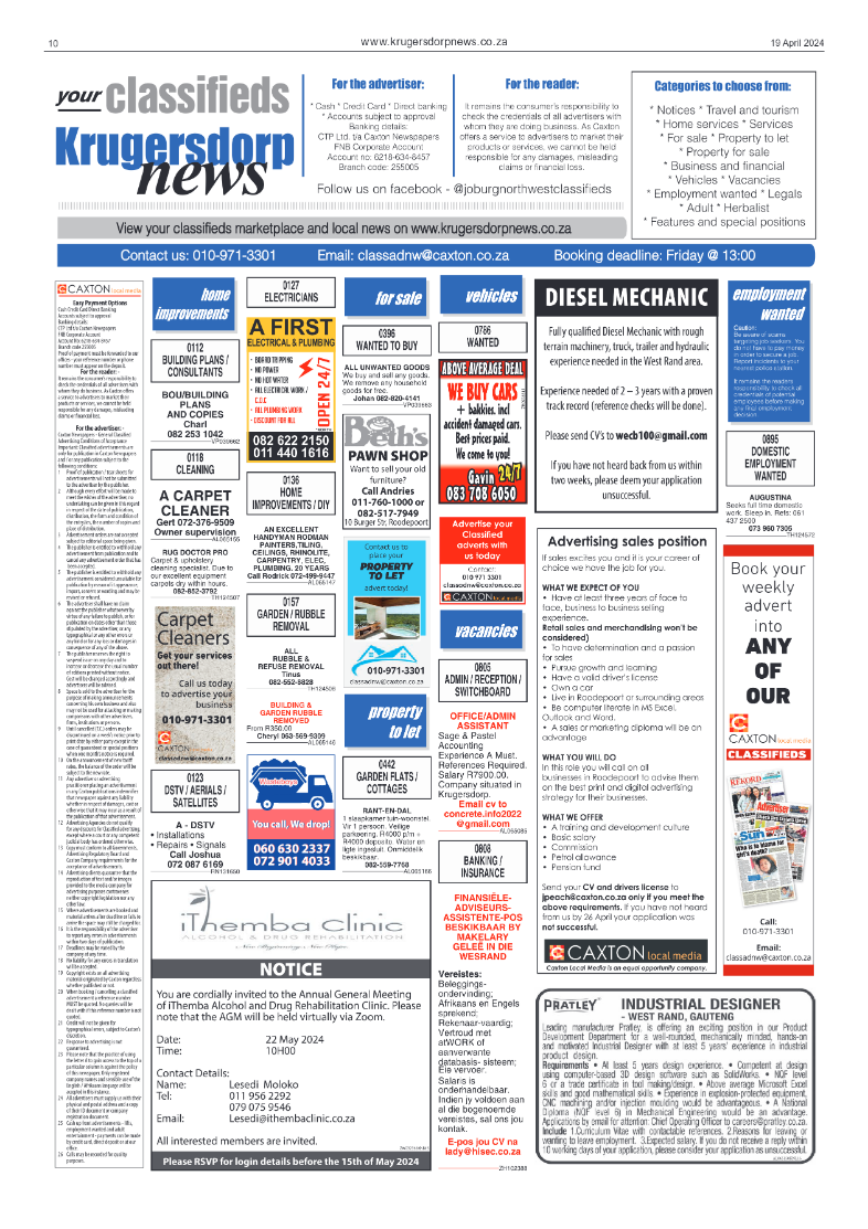 Krugersdorp News 19 April 2024 page 10