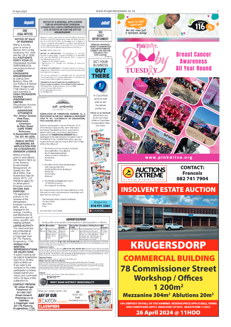Krugersdorp News 19 April 2024 page 11
