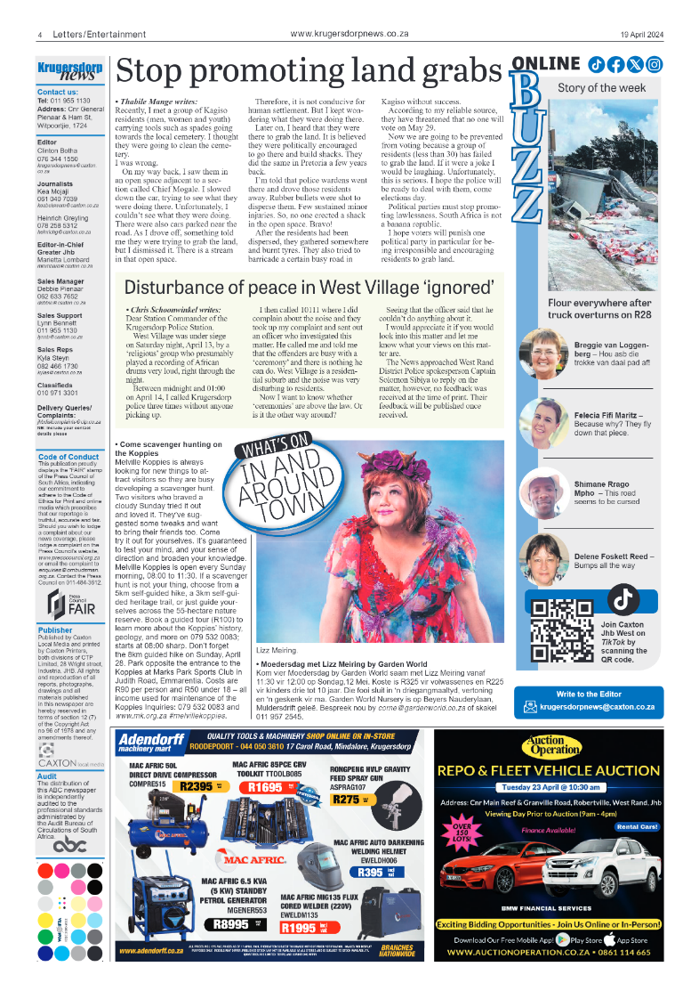 Krugersdorp News 19 April 2024 page 4