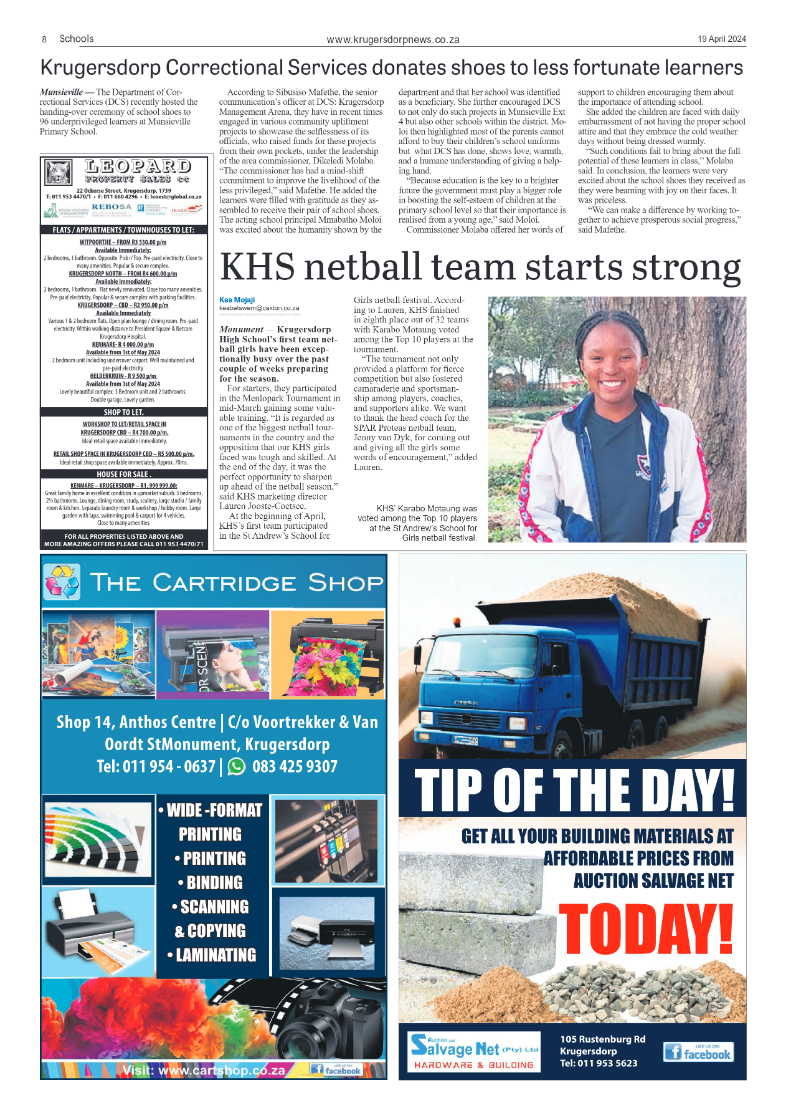 Krugersdorp News 19 April 2024 page 8