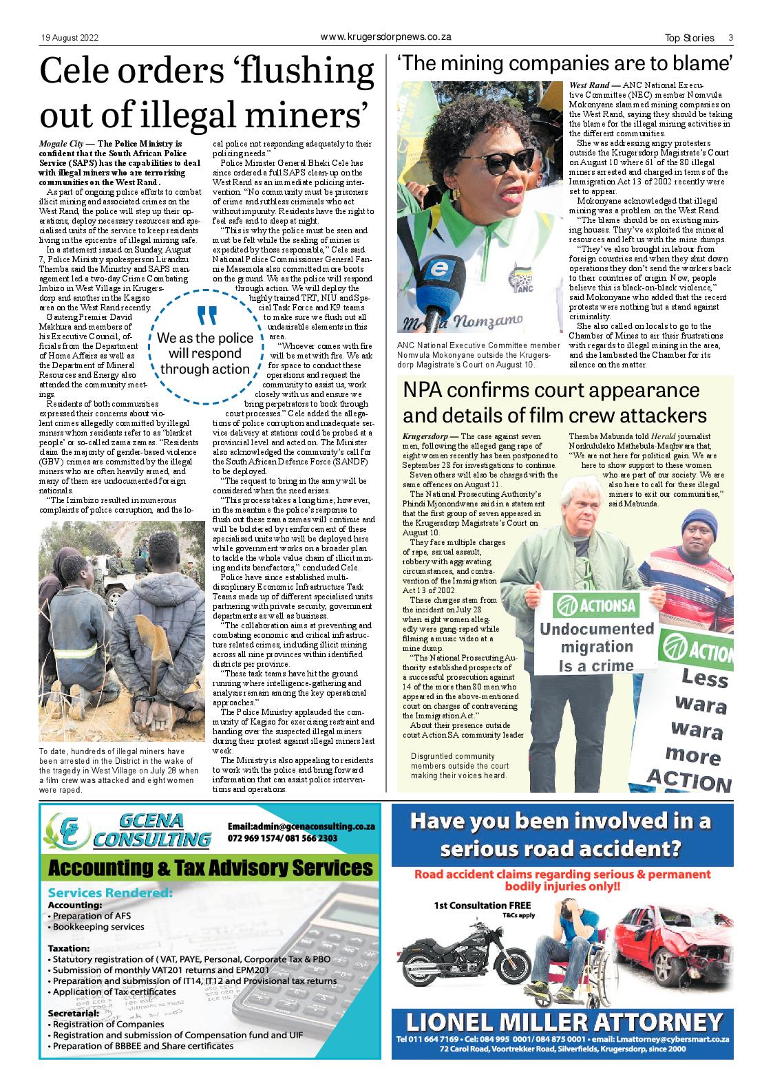 Krugersdorp News 19 August 2022 page 3