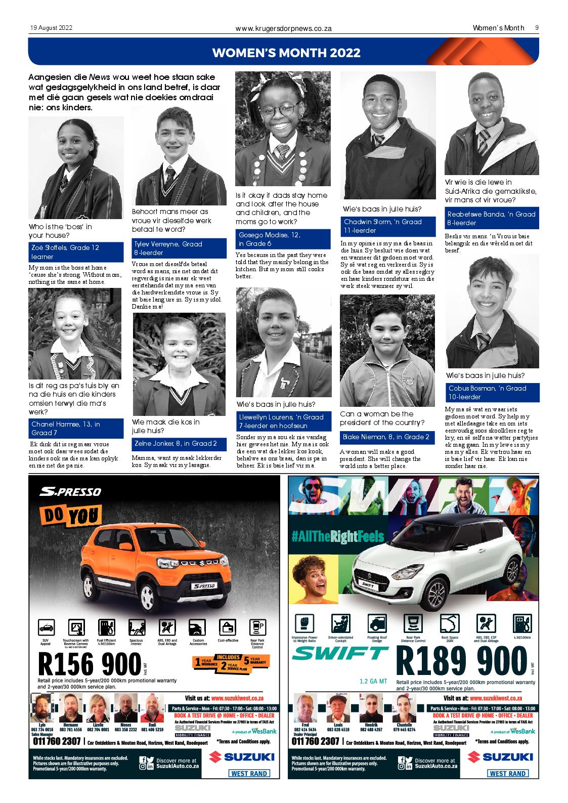 Krugersdorp News 19 August 2022 page 9