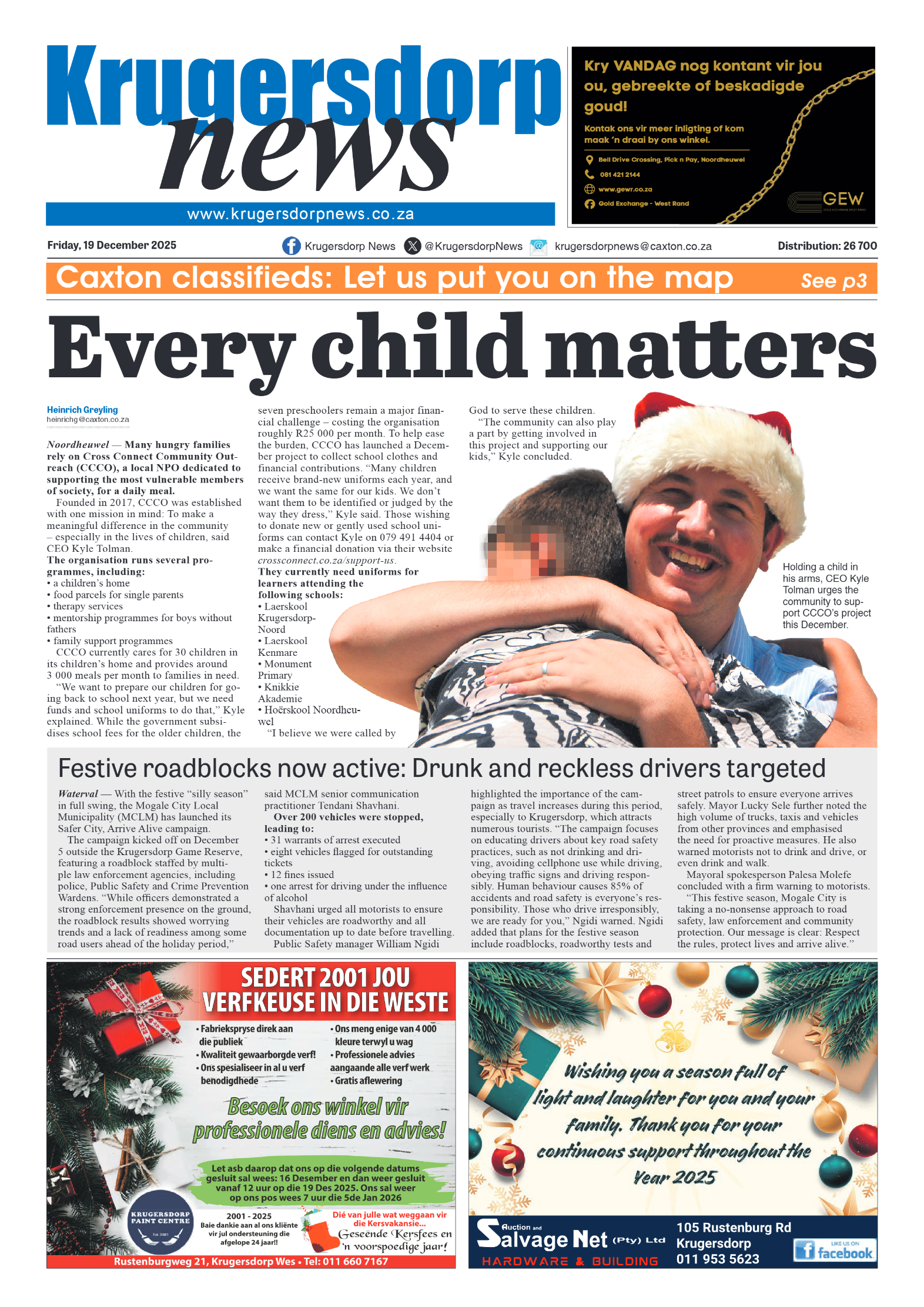 Krugersdorp News 19 December 2025 page 3