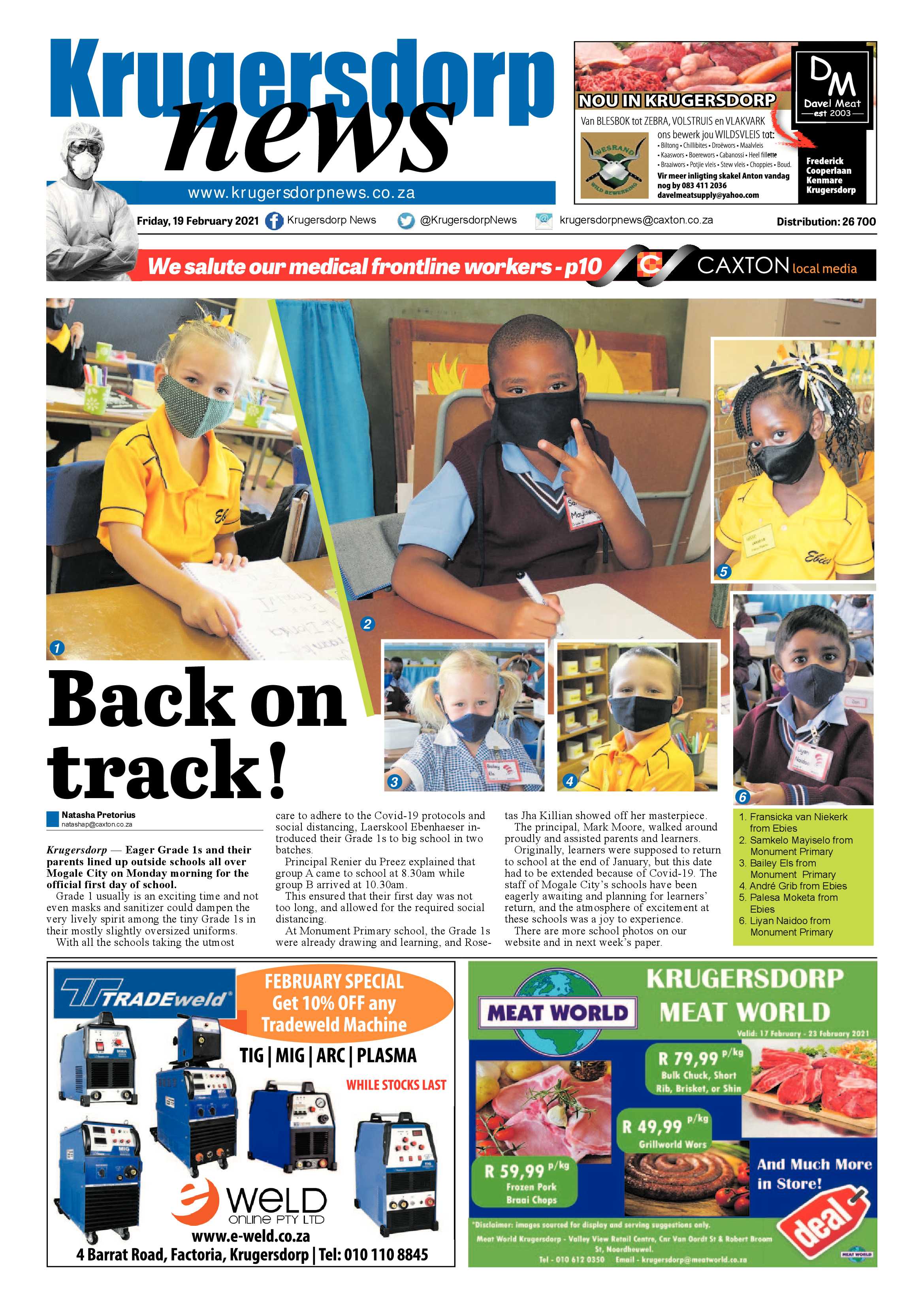 Krugersdorp News 19 February 2021 page 1