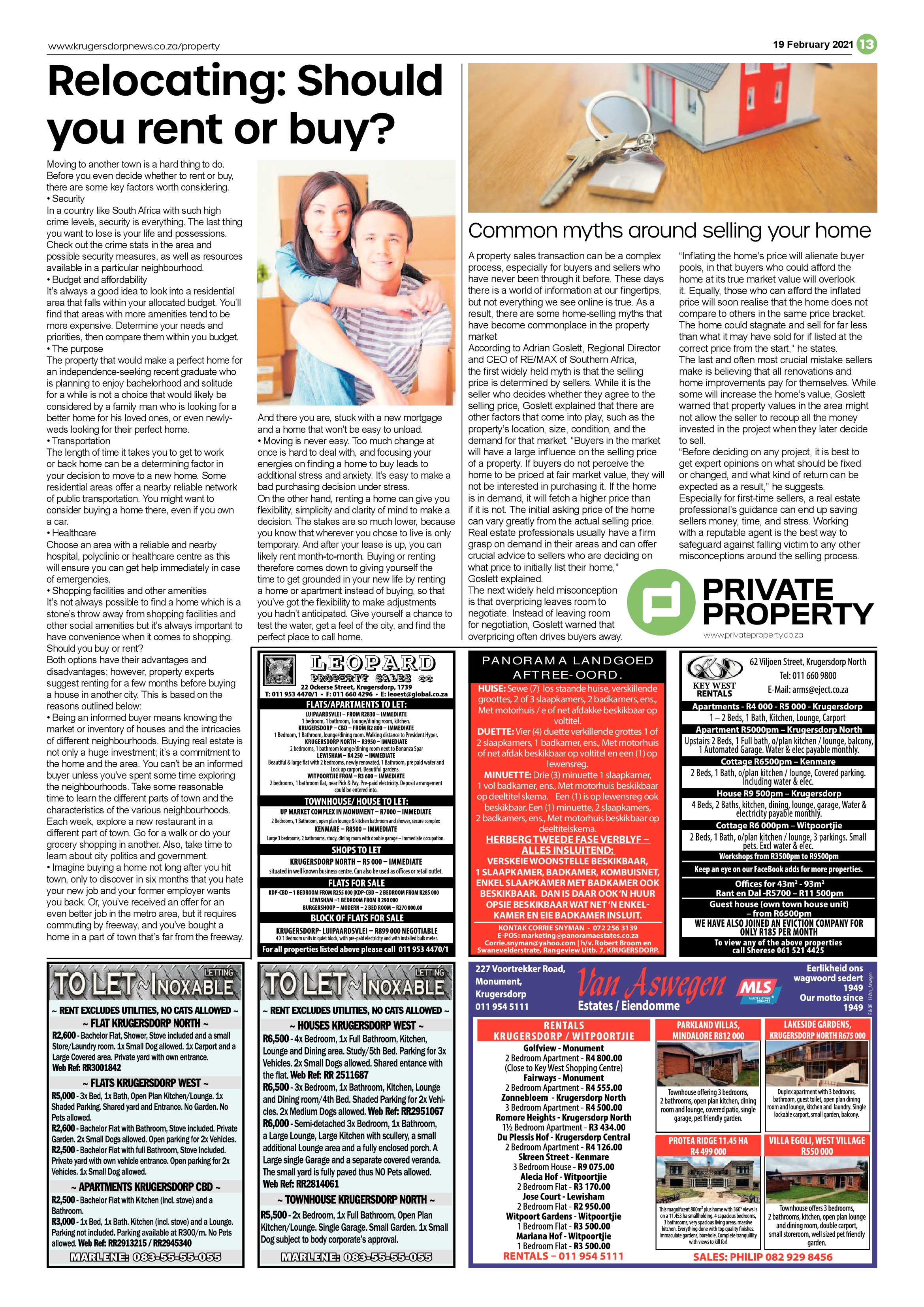 Krugersdorp News 19 February 2021 page 13