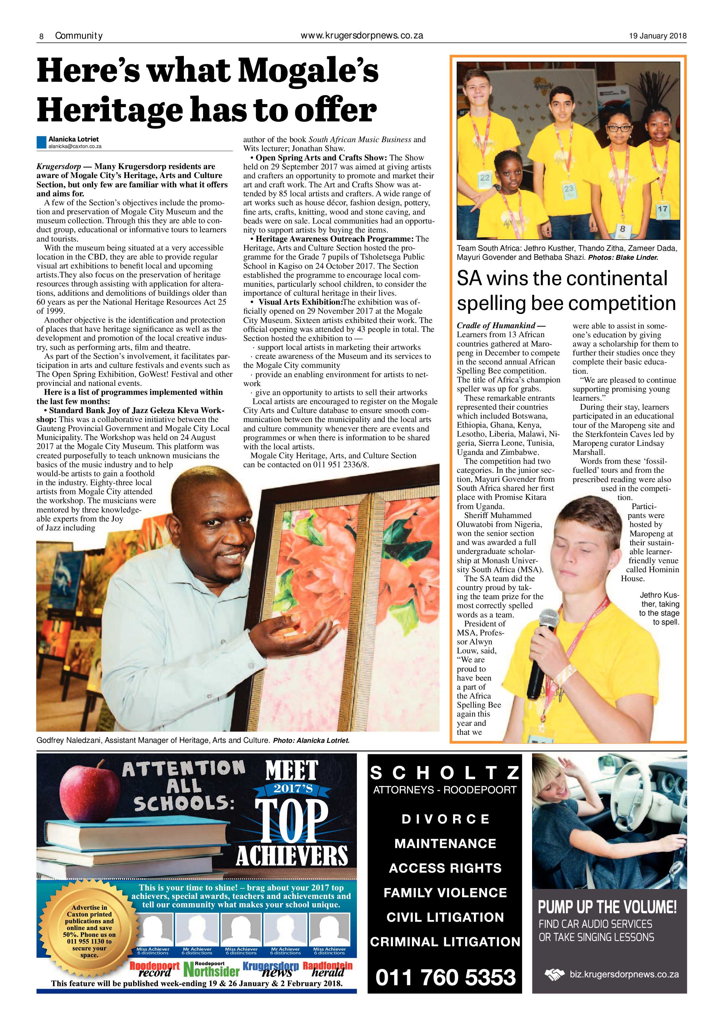 Krugersdorp News 19 January 2018 page 8