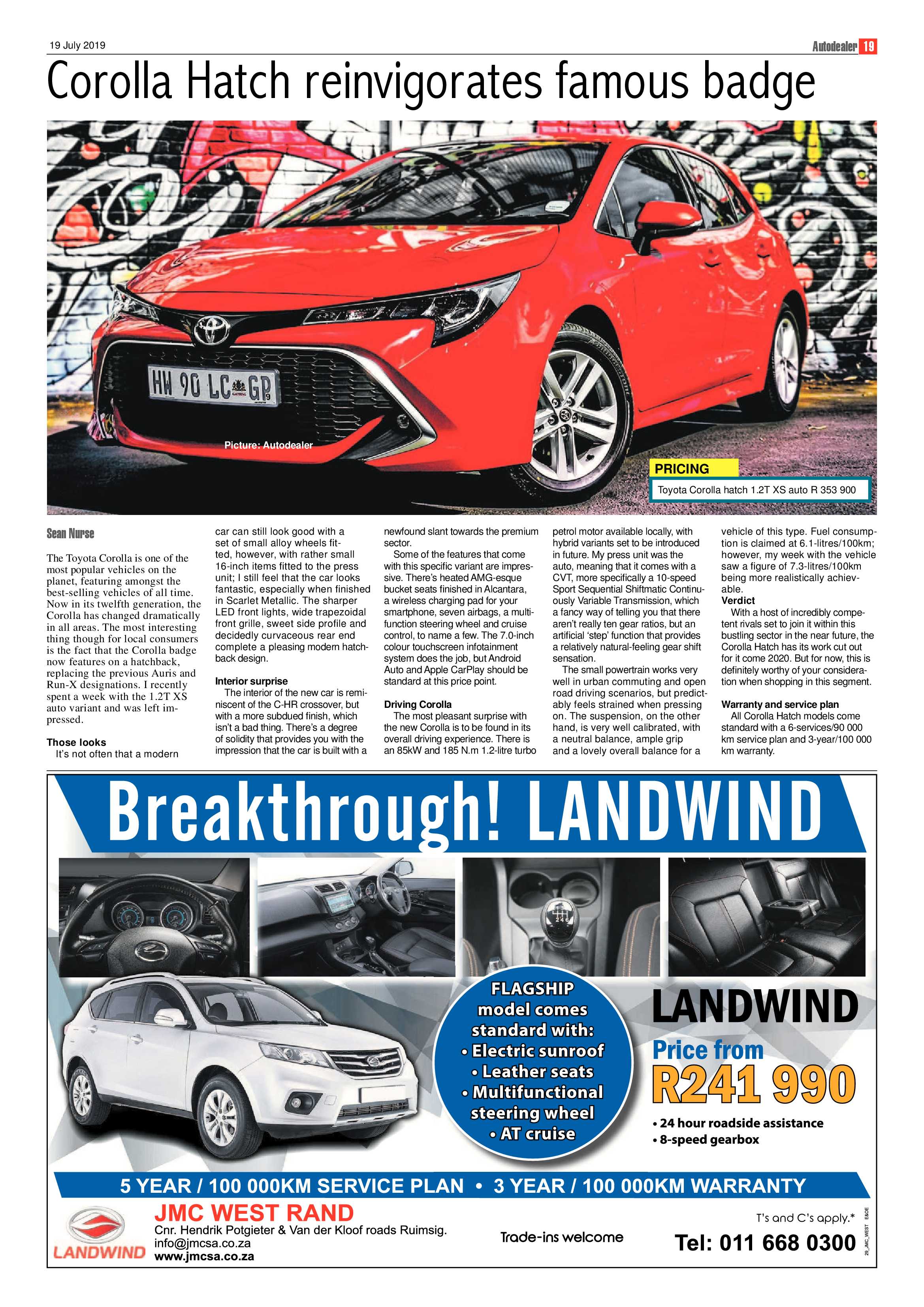 Krugersdorp News 19 July 2019 page 19