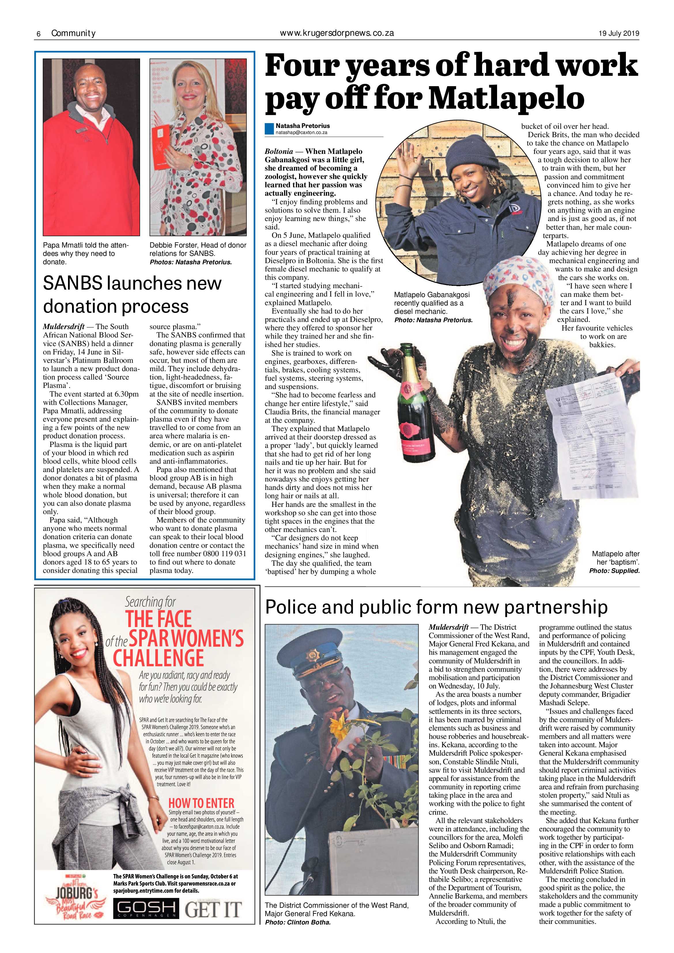 Krugersdorp News 19 July 2019 page 6