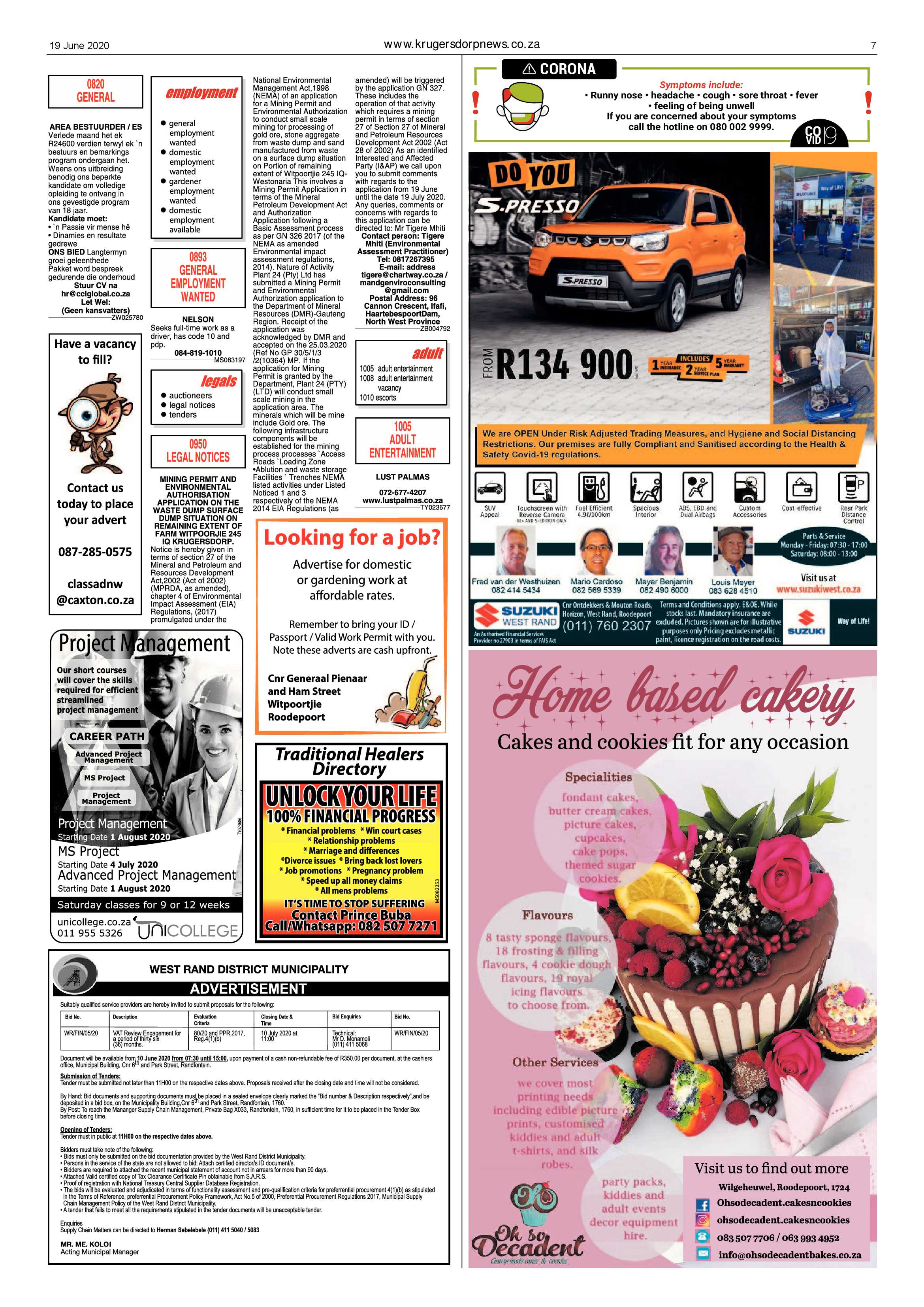 Krugersdorp News 19 June 2020 page 7
