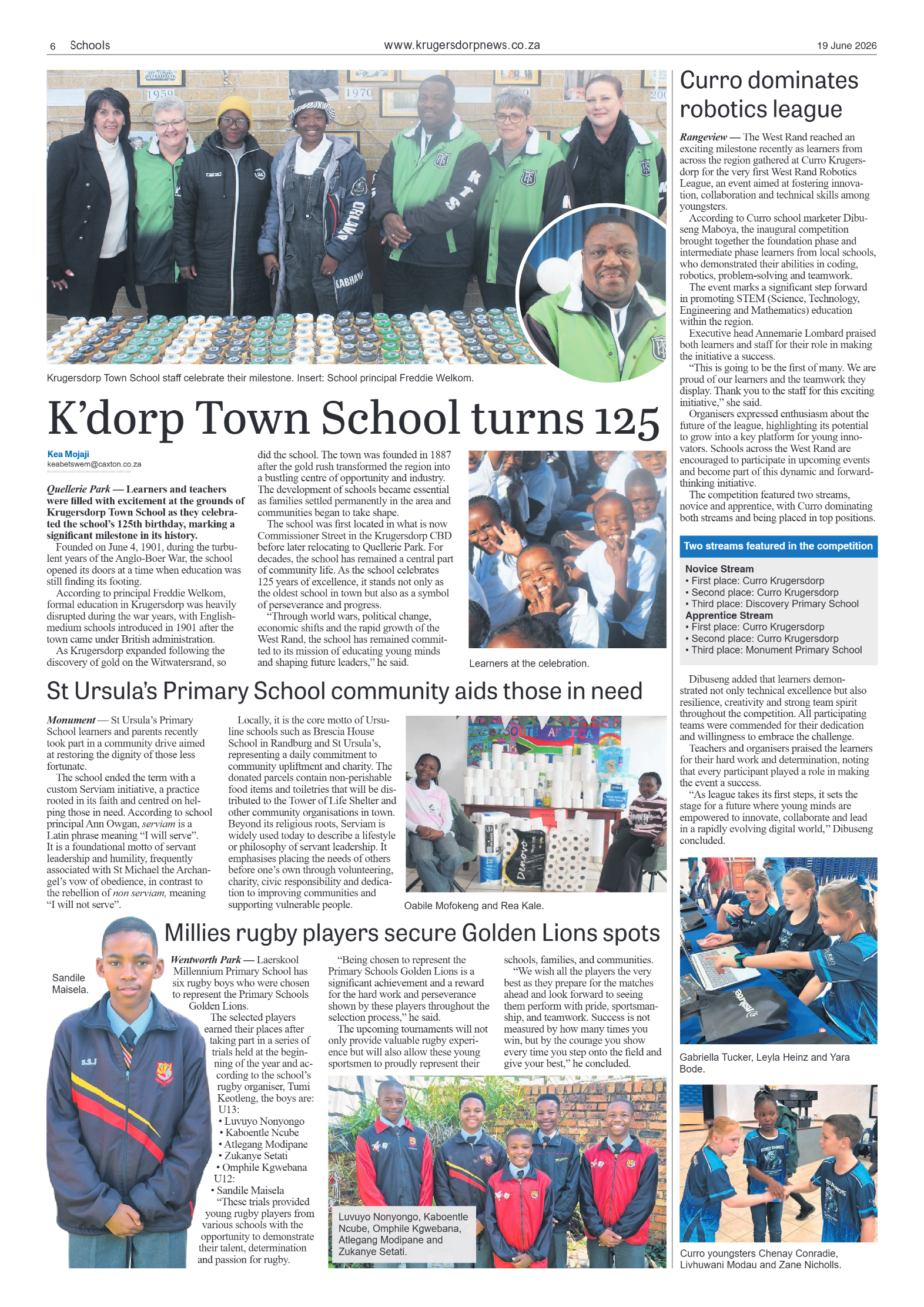 Krugersdorp News 19 June 2026 page 6