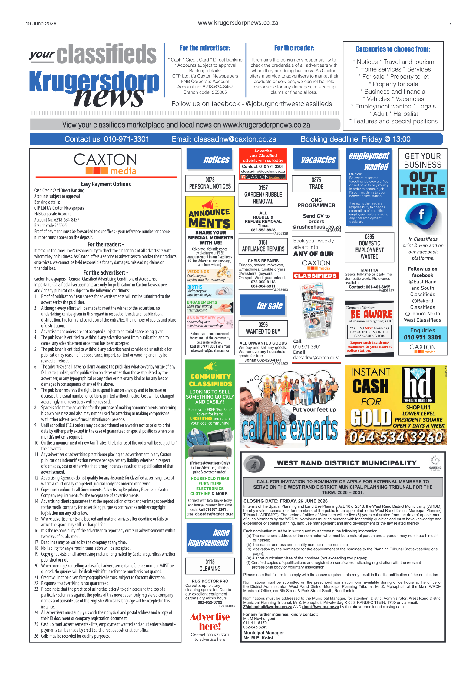 Krugersdorp News 19 June 2026 page 7