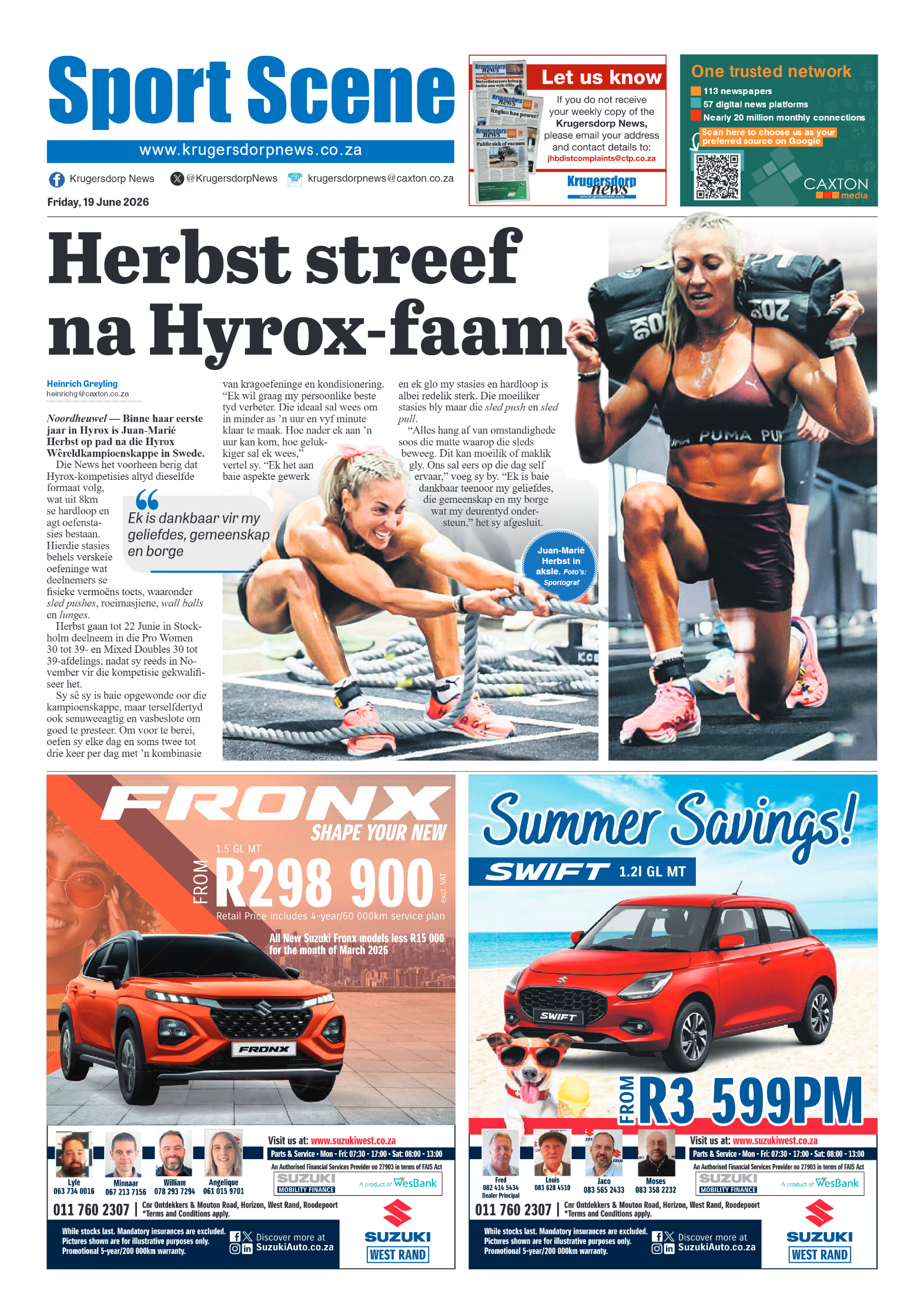 Krugersdorp News 19 June 2026 page 8