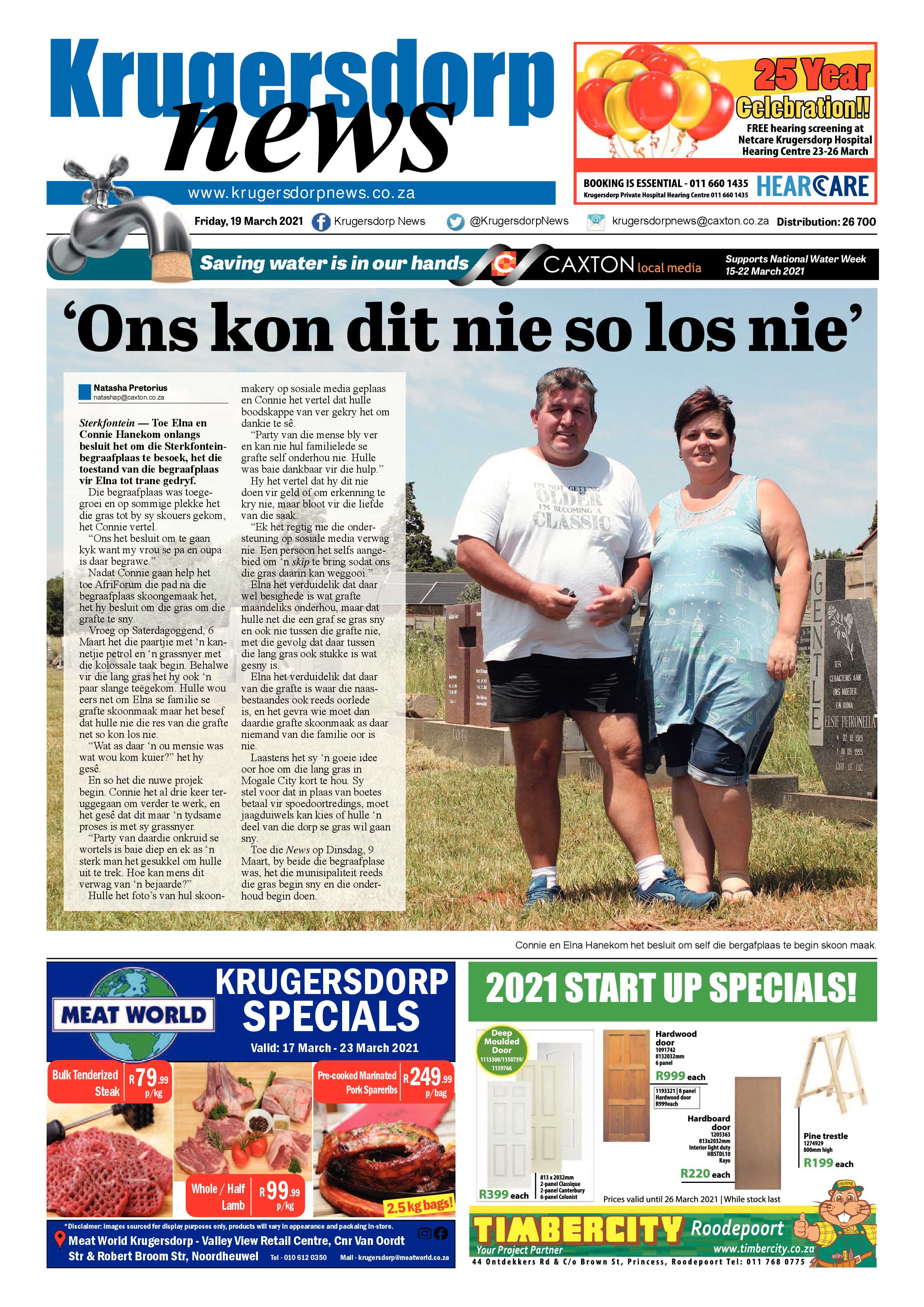 Krugersdorp News 19 March 2021 page 1