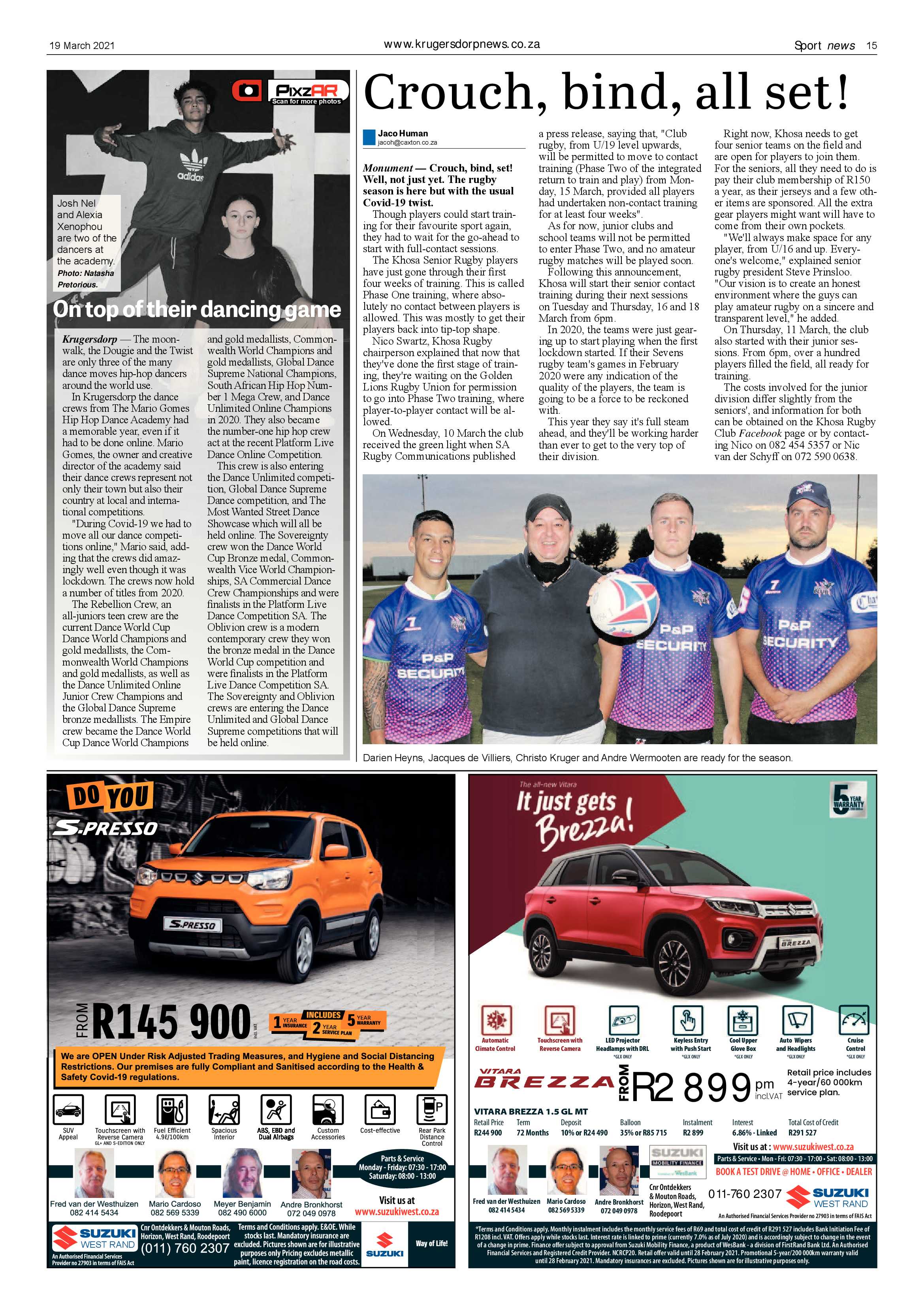 Krugersdorp News 19 March 2021 page 15