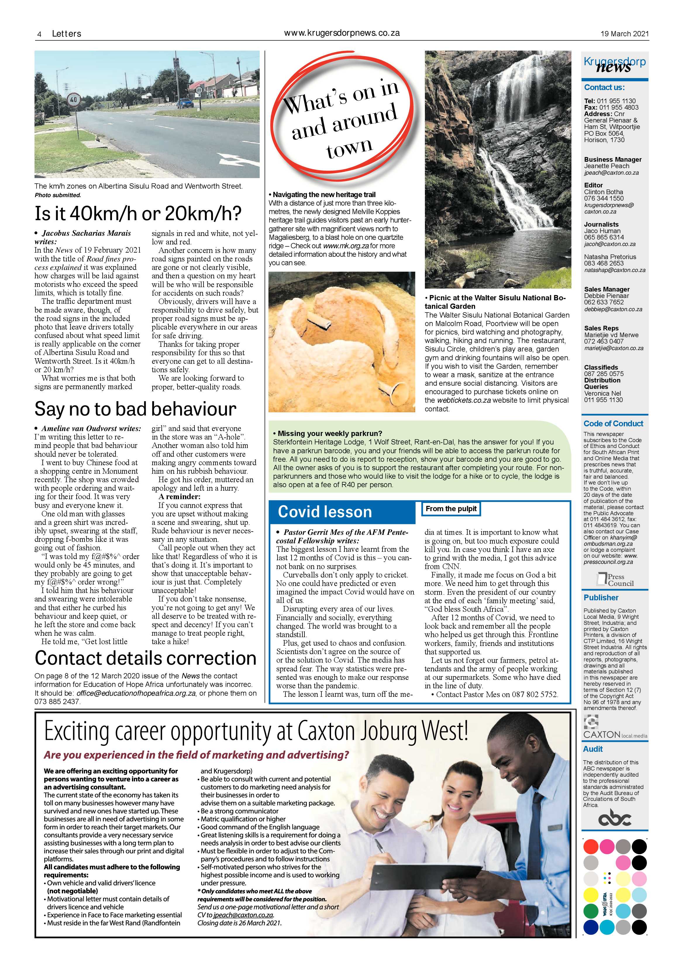 Krugersdorp News 19 March 2021 page 4