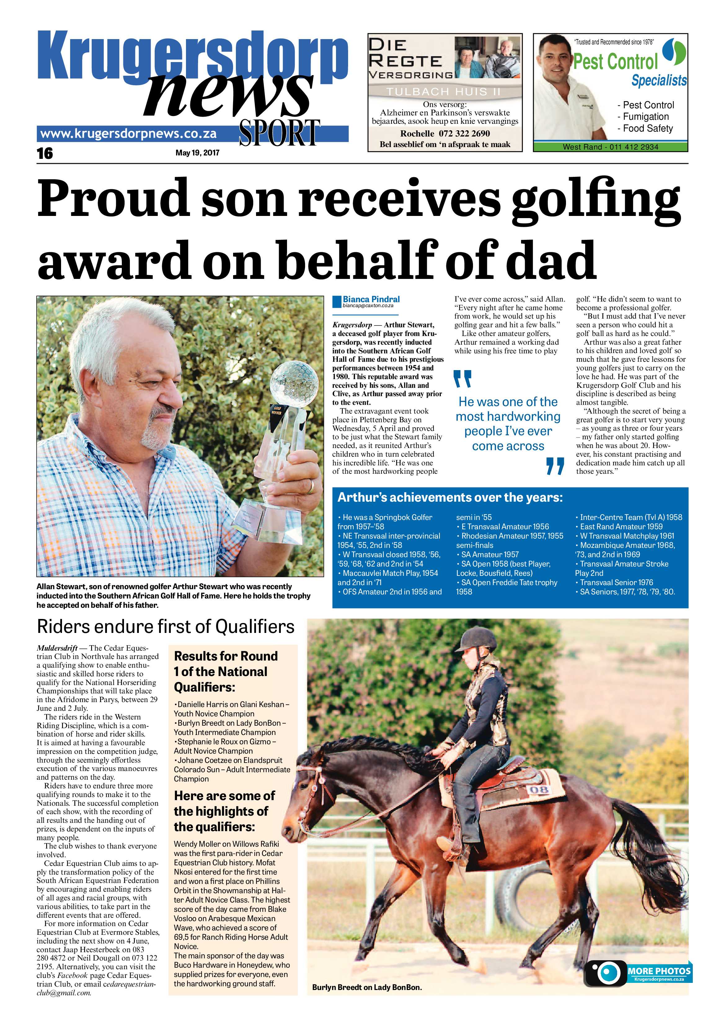 Krugersdorp News 19 May 2017 page 16
