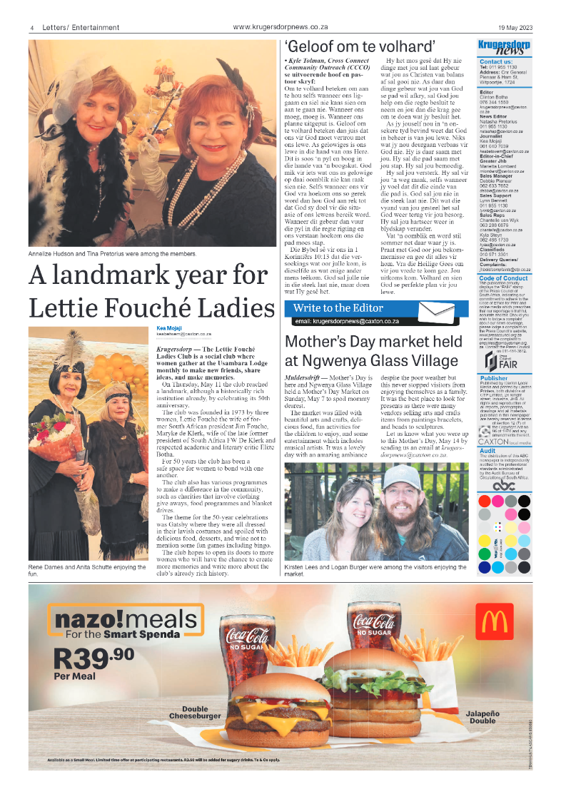 Krugersdorp News 19 May 2023 page 4