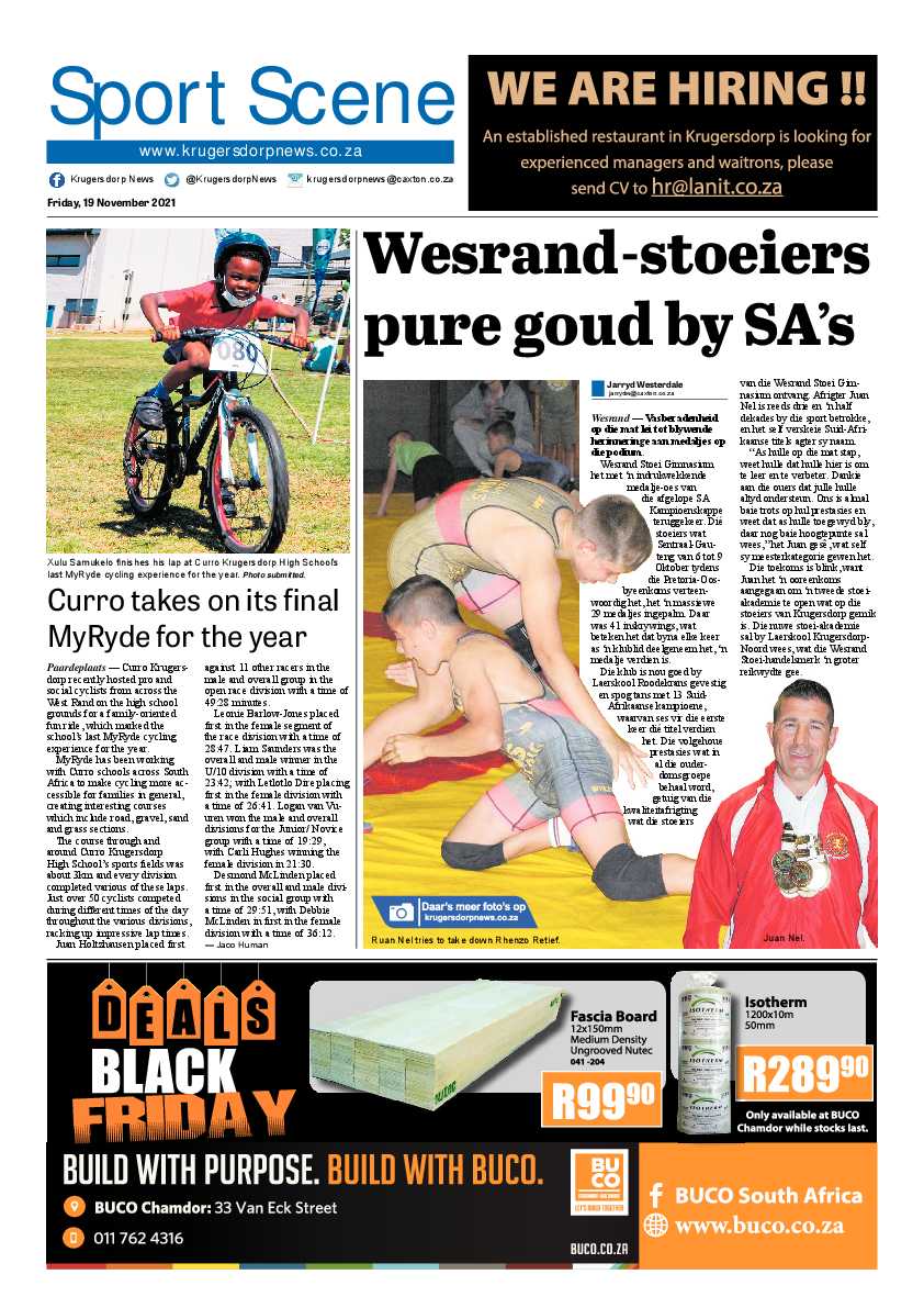 Krugersdorp News 19 November 2021 page 16
