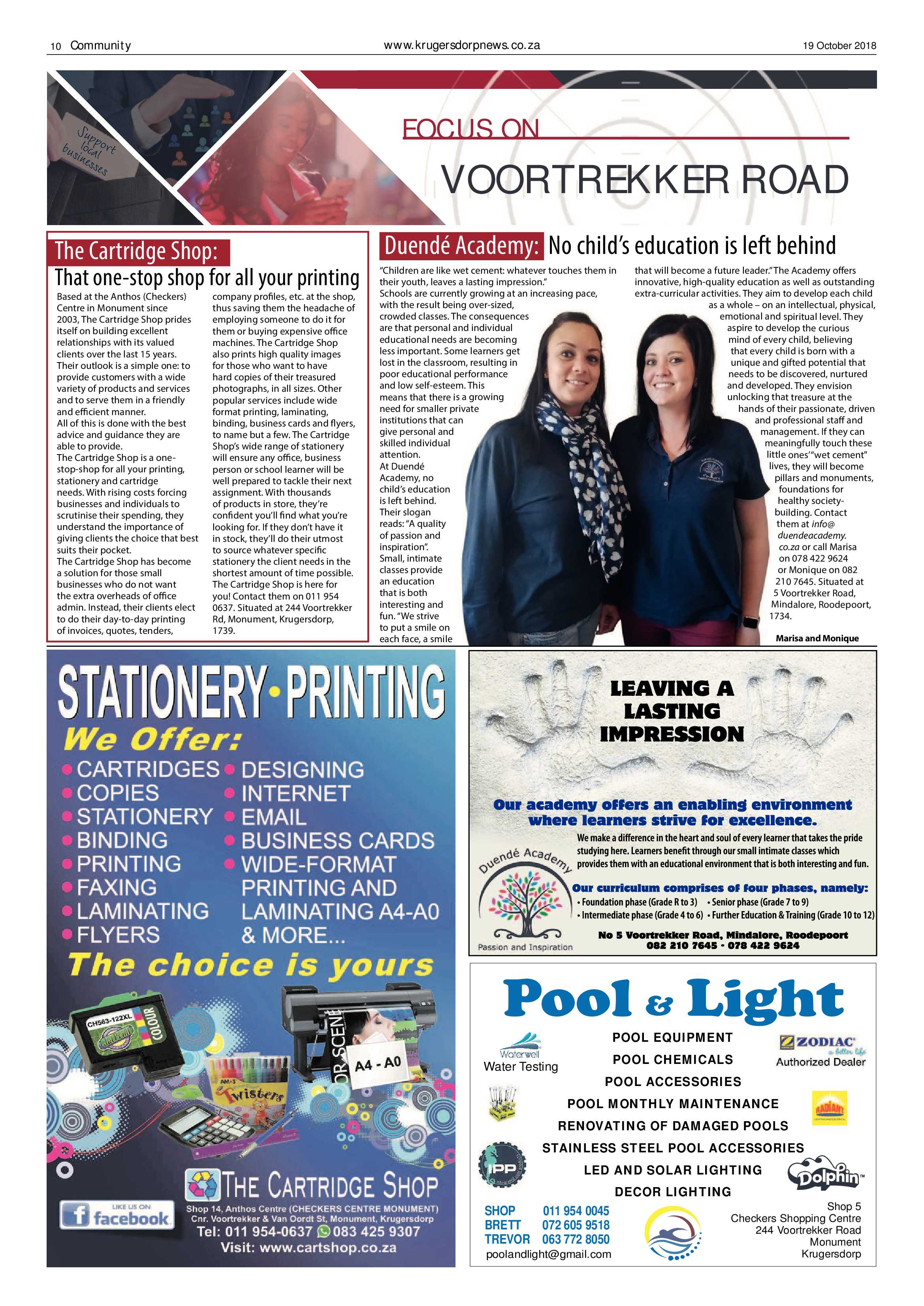 Krugersdorp News 19 October 2018 page 10