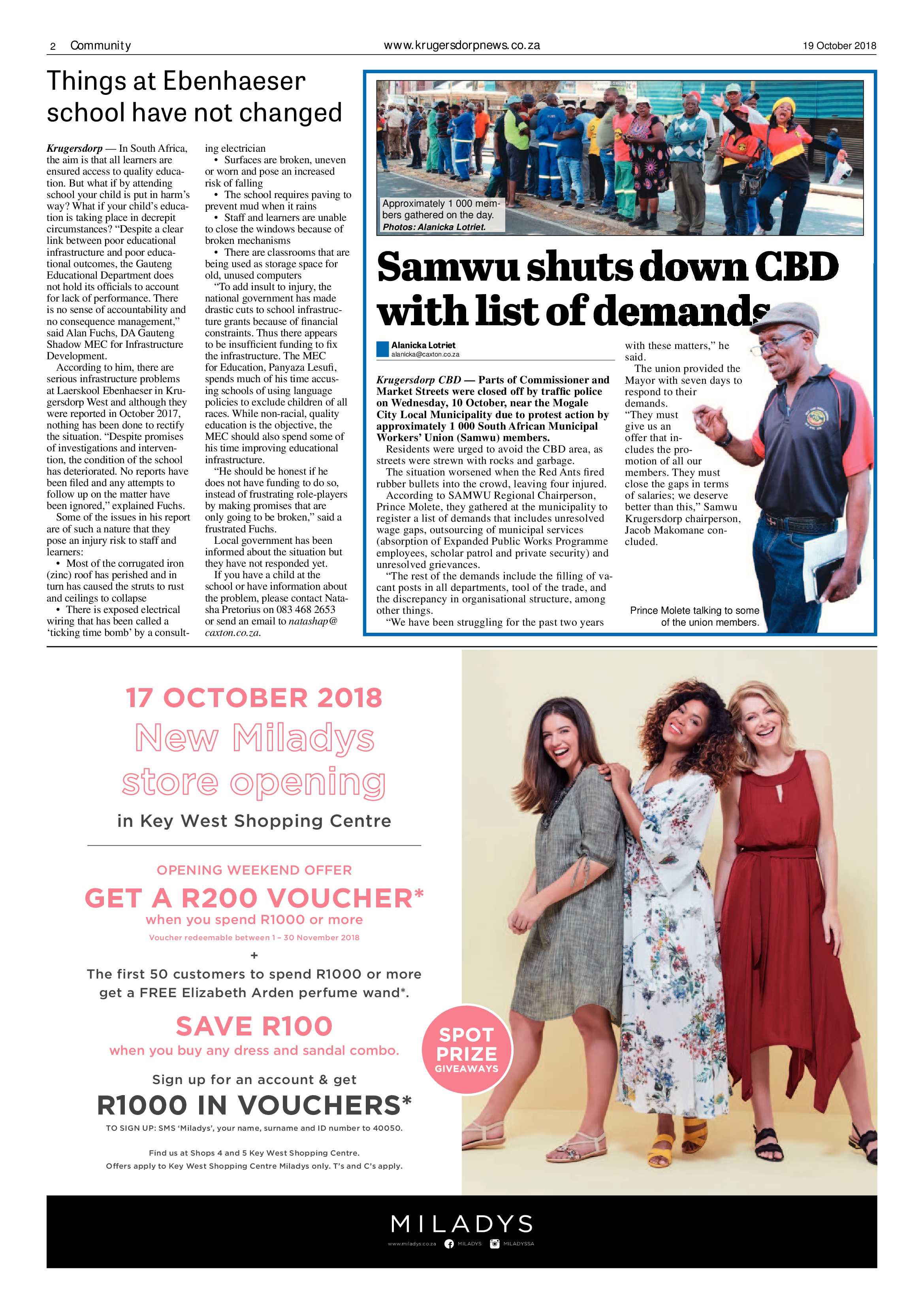 Krugersdorp News 19 October 2018 page 2