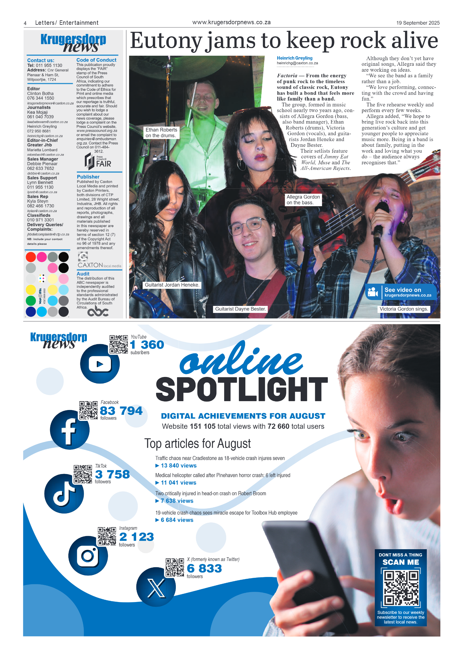 Krugersdorp News 19 September 2025 page 6