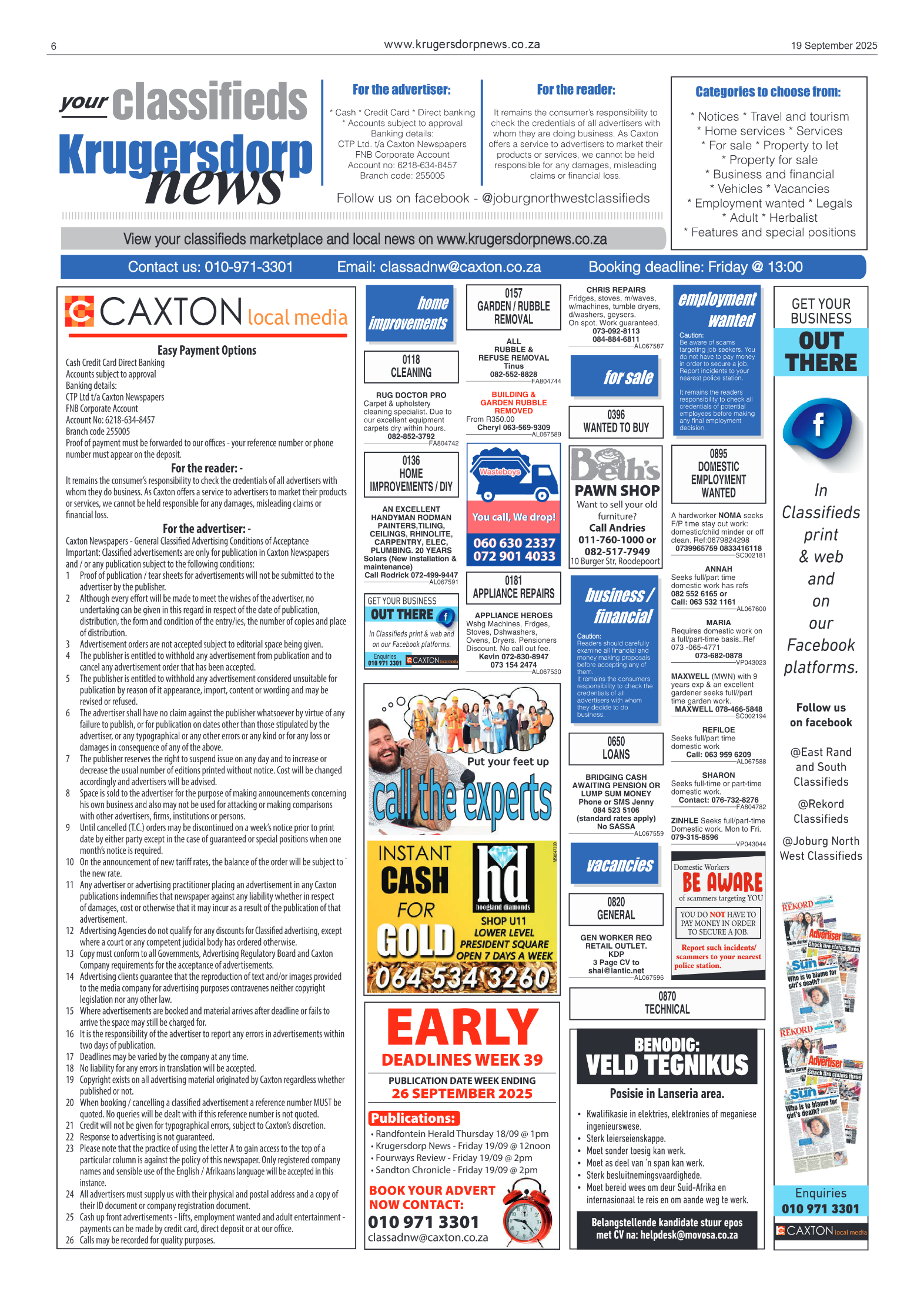 Krugersdorp News 19 September 2025 page 8