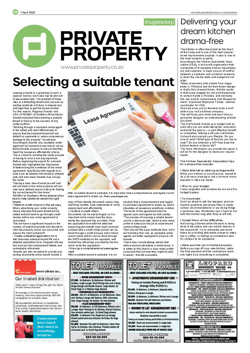 Krugersdorp News 1 April 2022 page 12