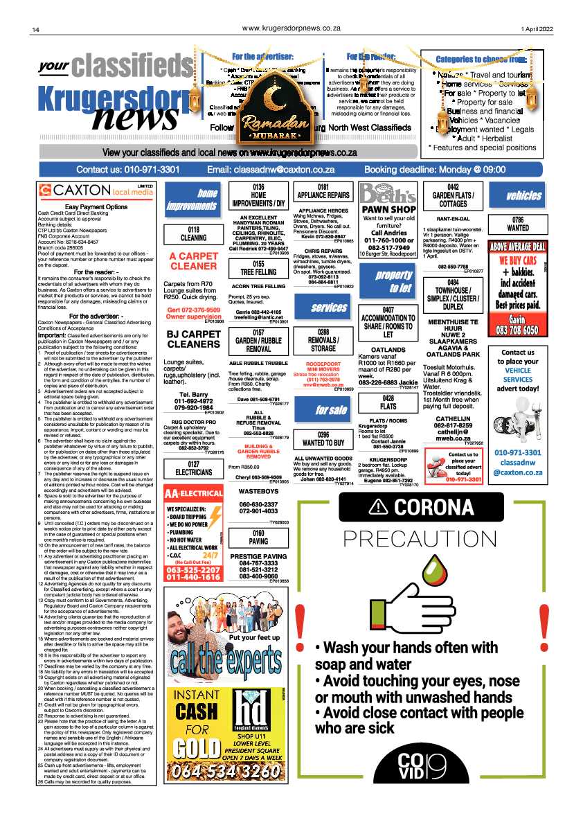 Krugersdorp News 1 April 2022 page 14