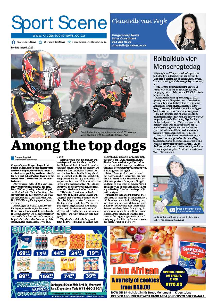 Krugersdorp News 1 April 2022 page 16