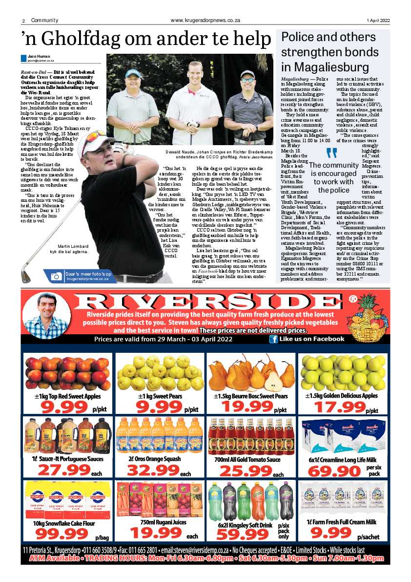 Krugersdorp News 1 April 2022 page 2
