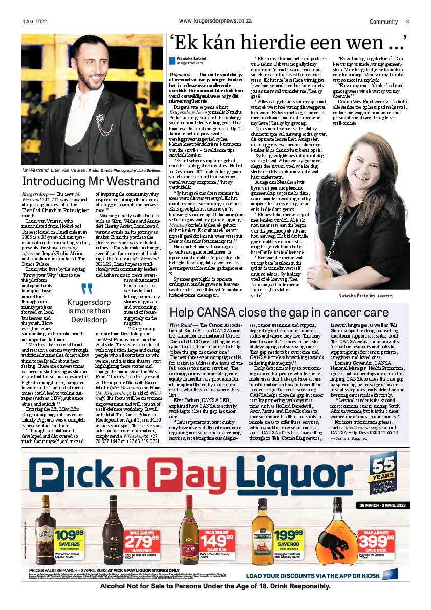 Krugersdorp News 1 April 2022 page 3