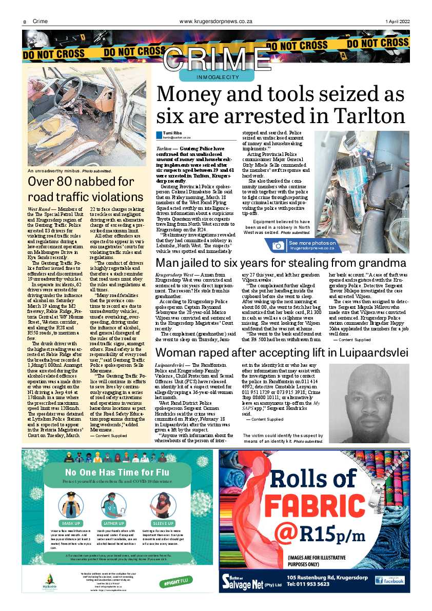 Krugersdorp News 1 April 2022 page 8