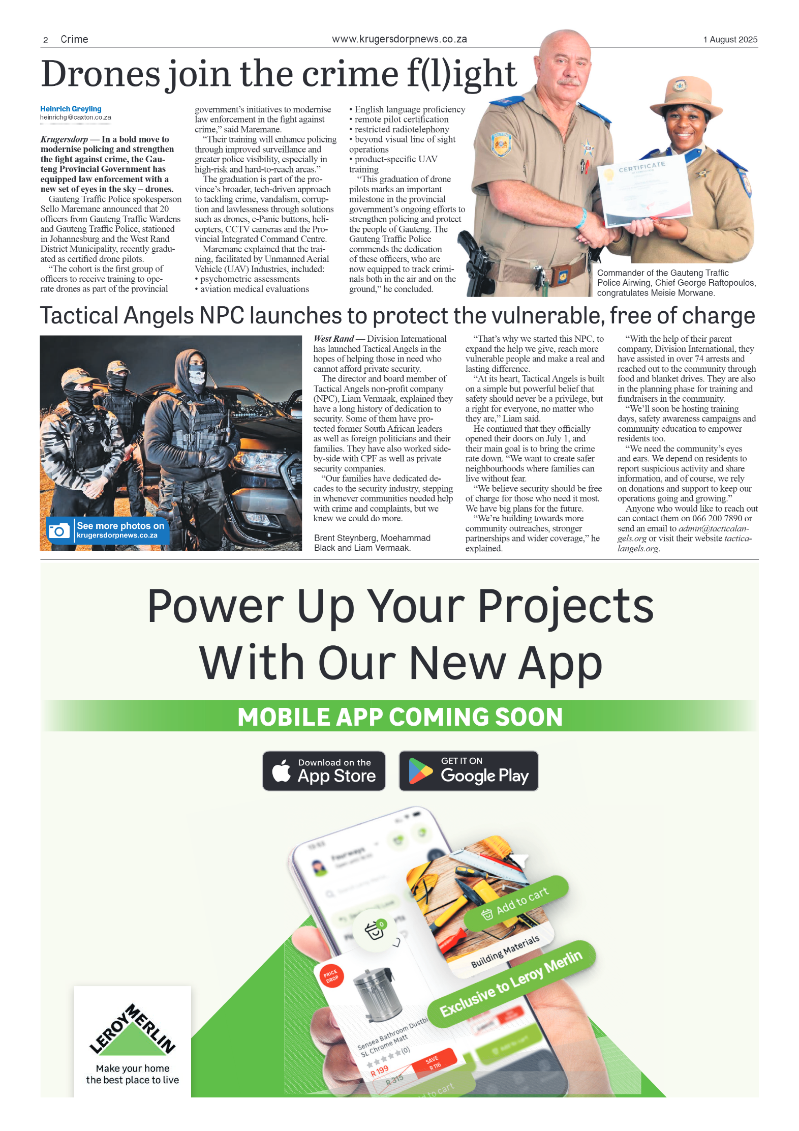 Krugersdorp News 1 August 2025 page 2